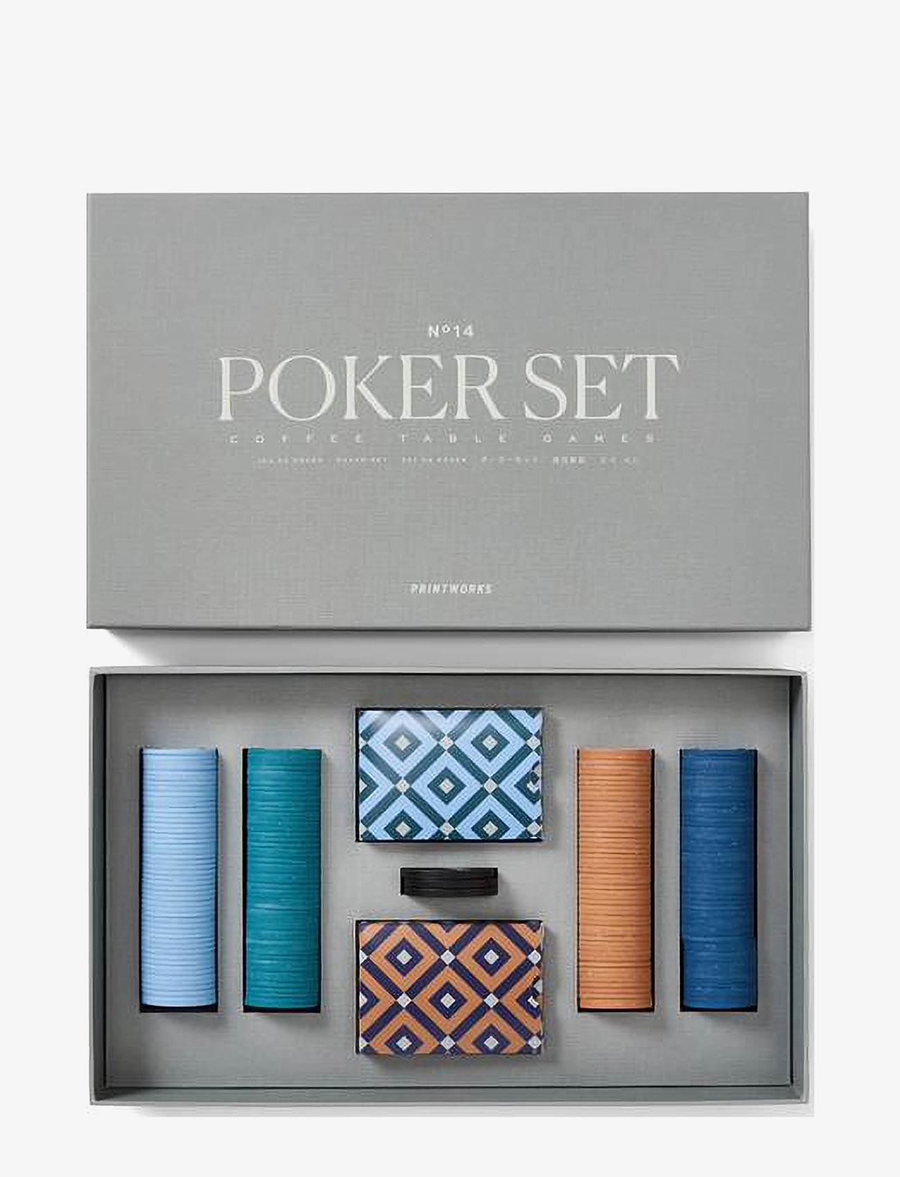 PRINTWORKS - Classic - Poker Set - mängud ja pusled - grey - 2