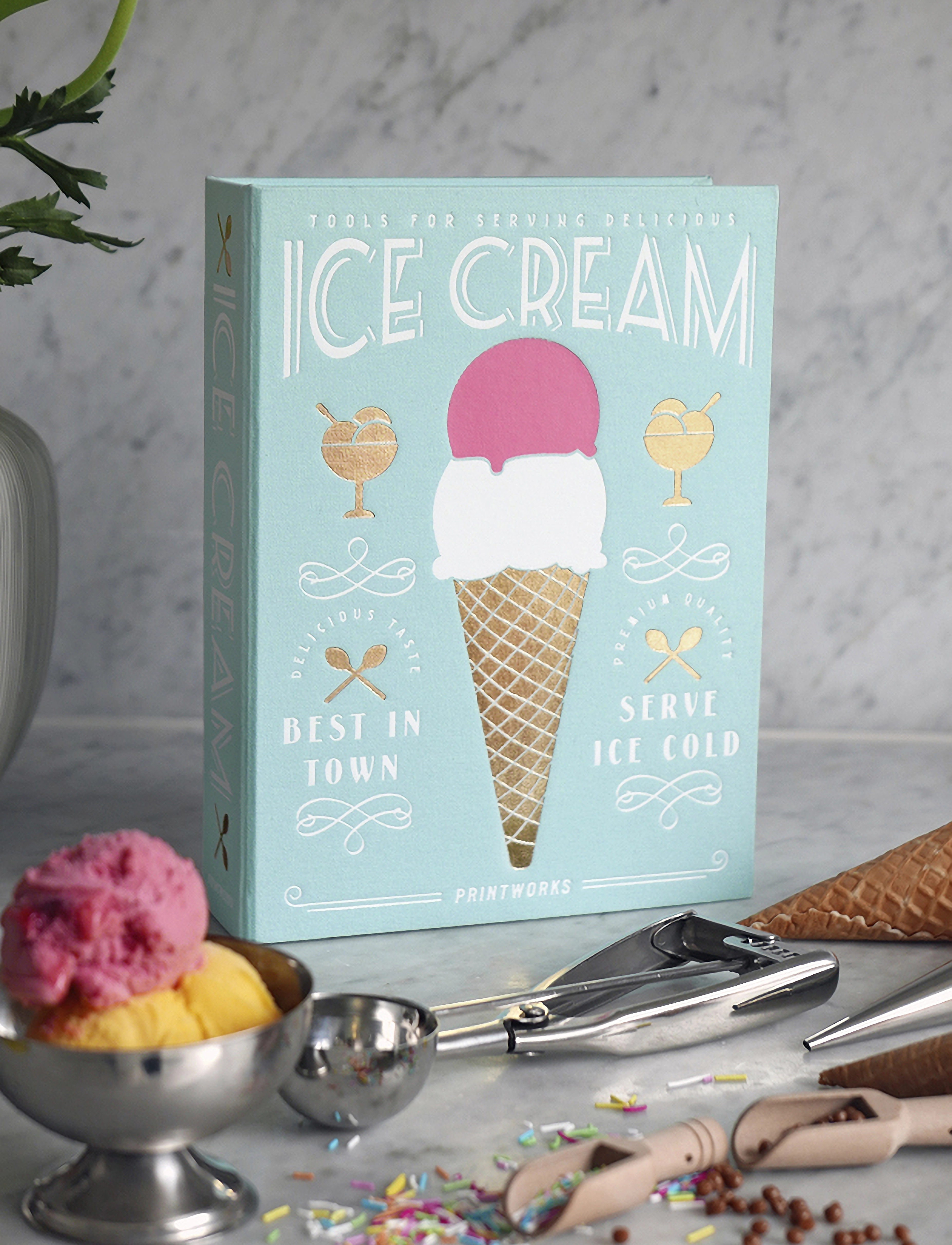 PRINTWORKS The Essentials - Ice Cream Tools, 19.0X 4.7X 25.6 cm, Blue, Køkkenredskaber > Isskeer, Unisex