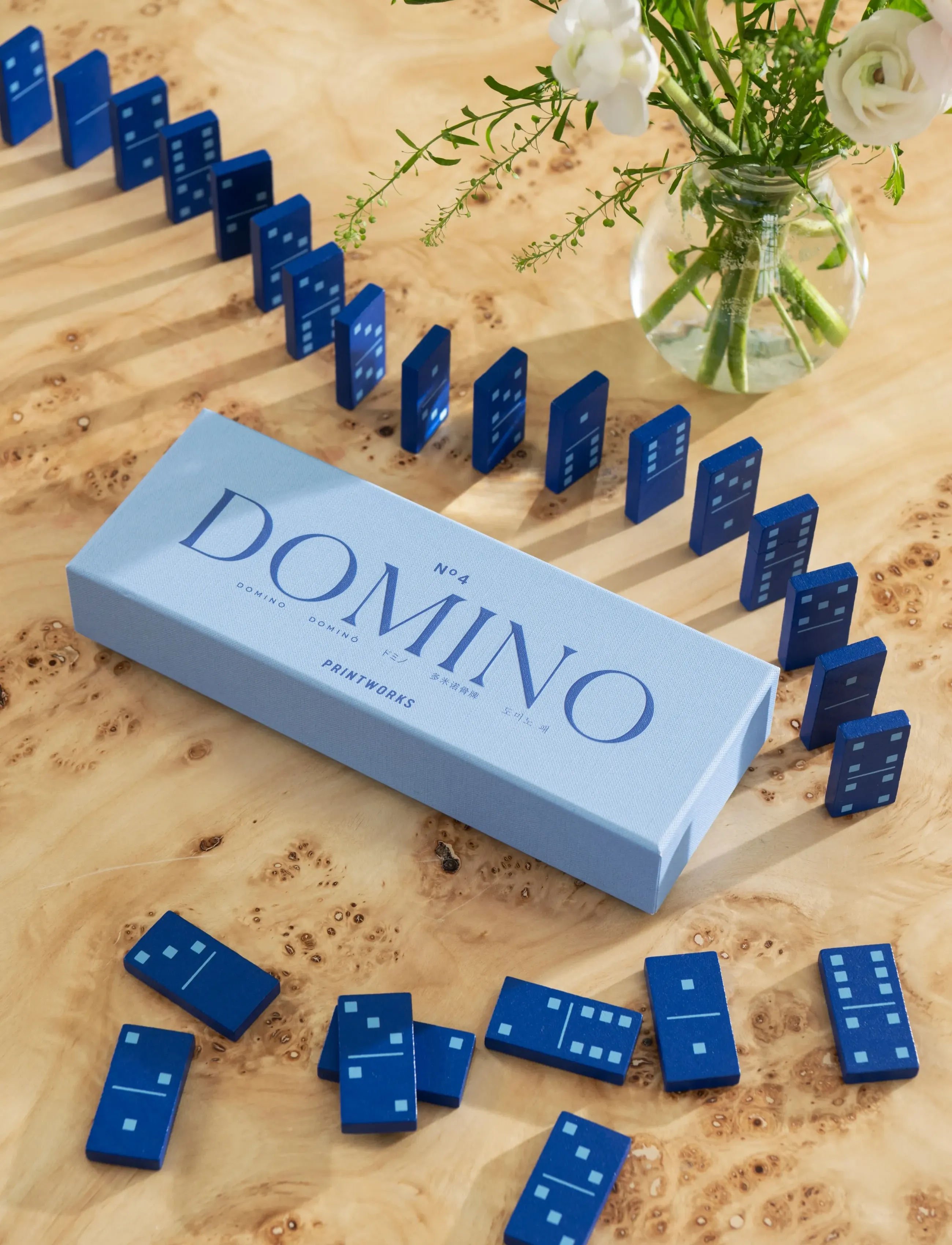 PRINTWORKS Classic - Domino, One Size, Blue, Puslespil Og Spil > Spil, Unisex