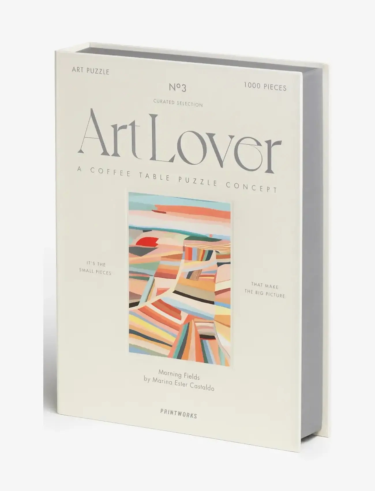 PRINTWORKS - Art Lover Book Puzzle - Morning Fields, 1000 pcs - spil & puslespil - multi - 1
