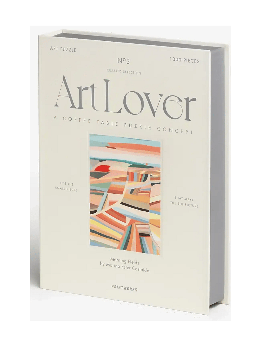 PRINTWORKS - Art Lover Book Puzzle - Morning Fields, 1000 pcs - mängud ja pusled - multi - 1