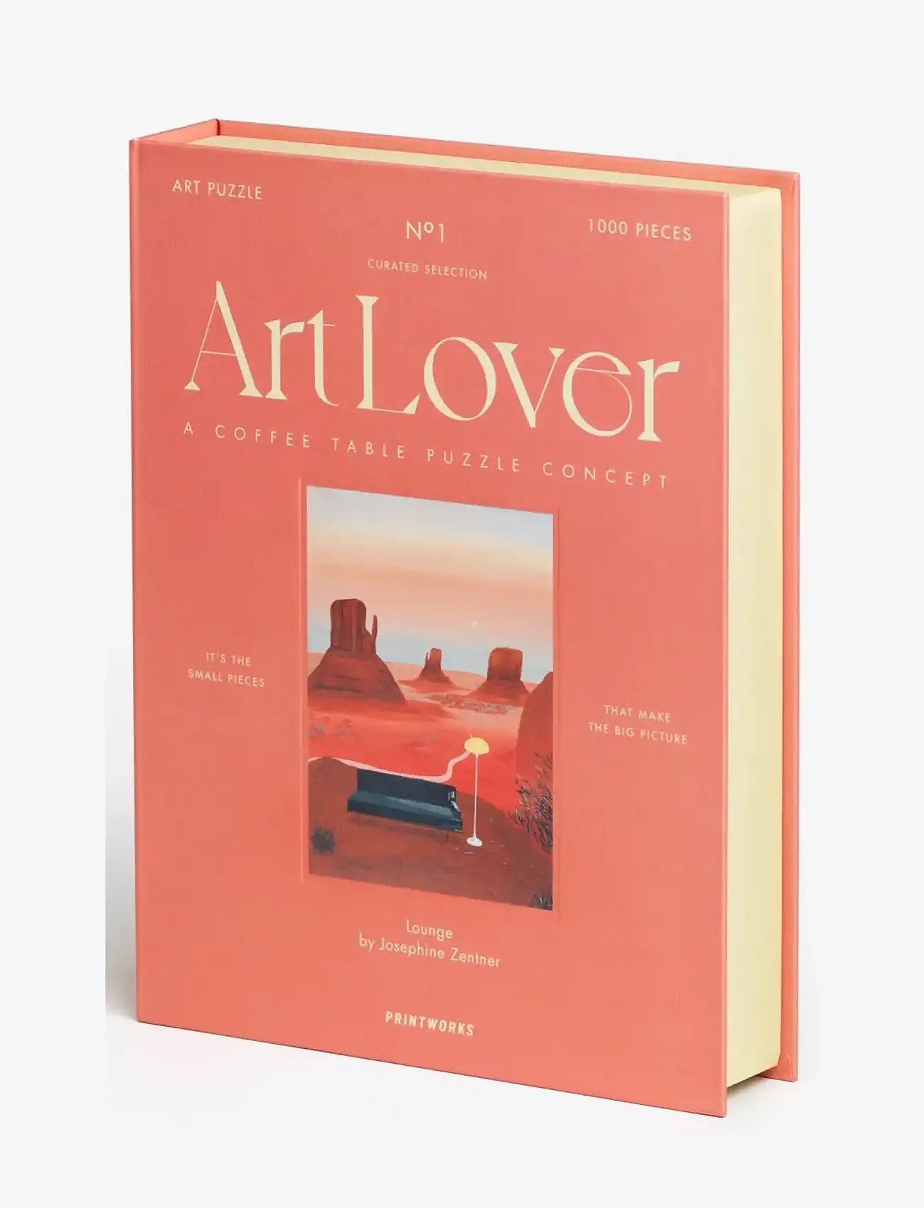 PRINTWORKS - Art Lover Book Puzzle - Lounge, 1000 pcs - ordnere - multi - 1