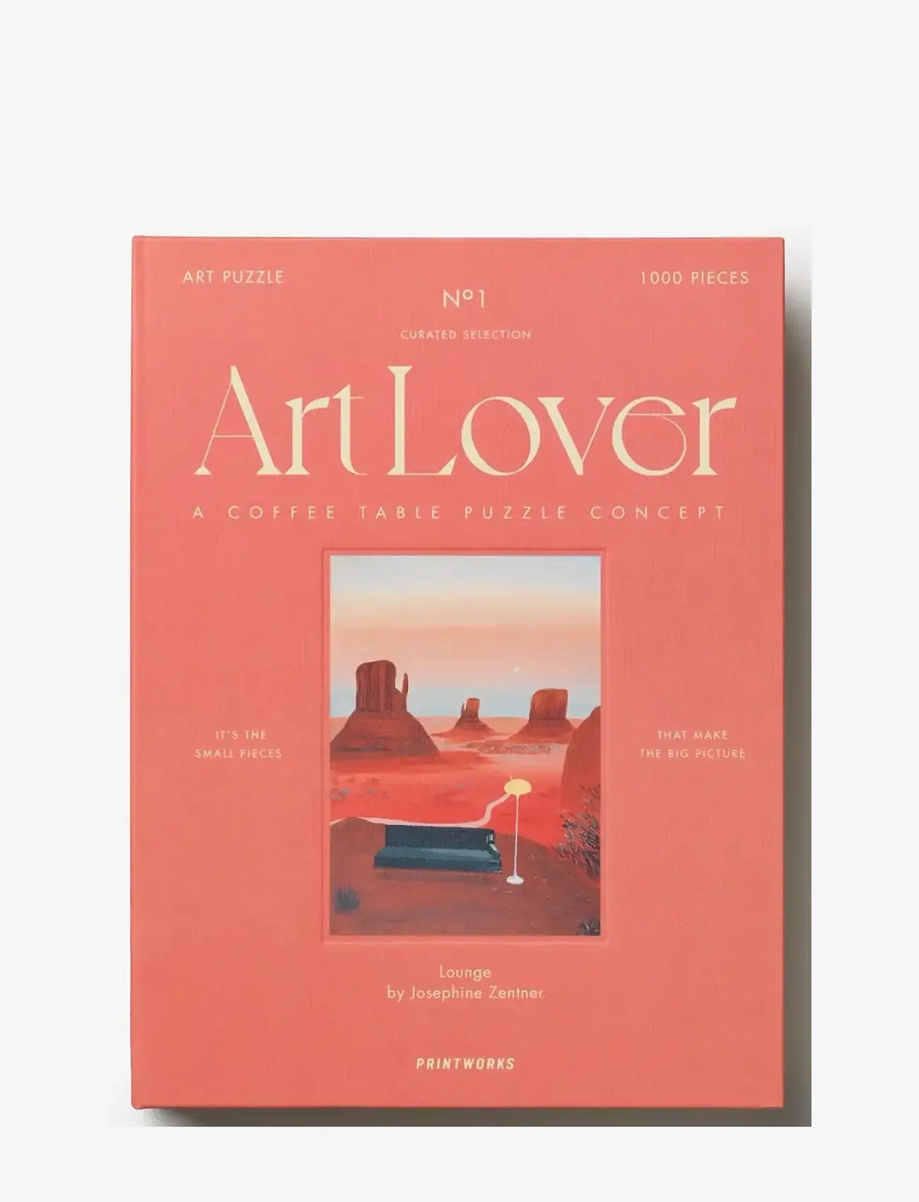 PRINTWORKS - Art Lover Book Puzzle - Lounge, 1000 pcs - ordnere - multi - 2