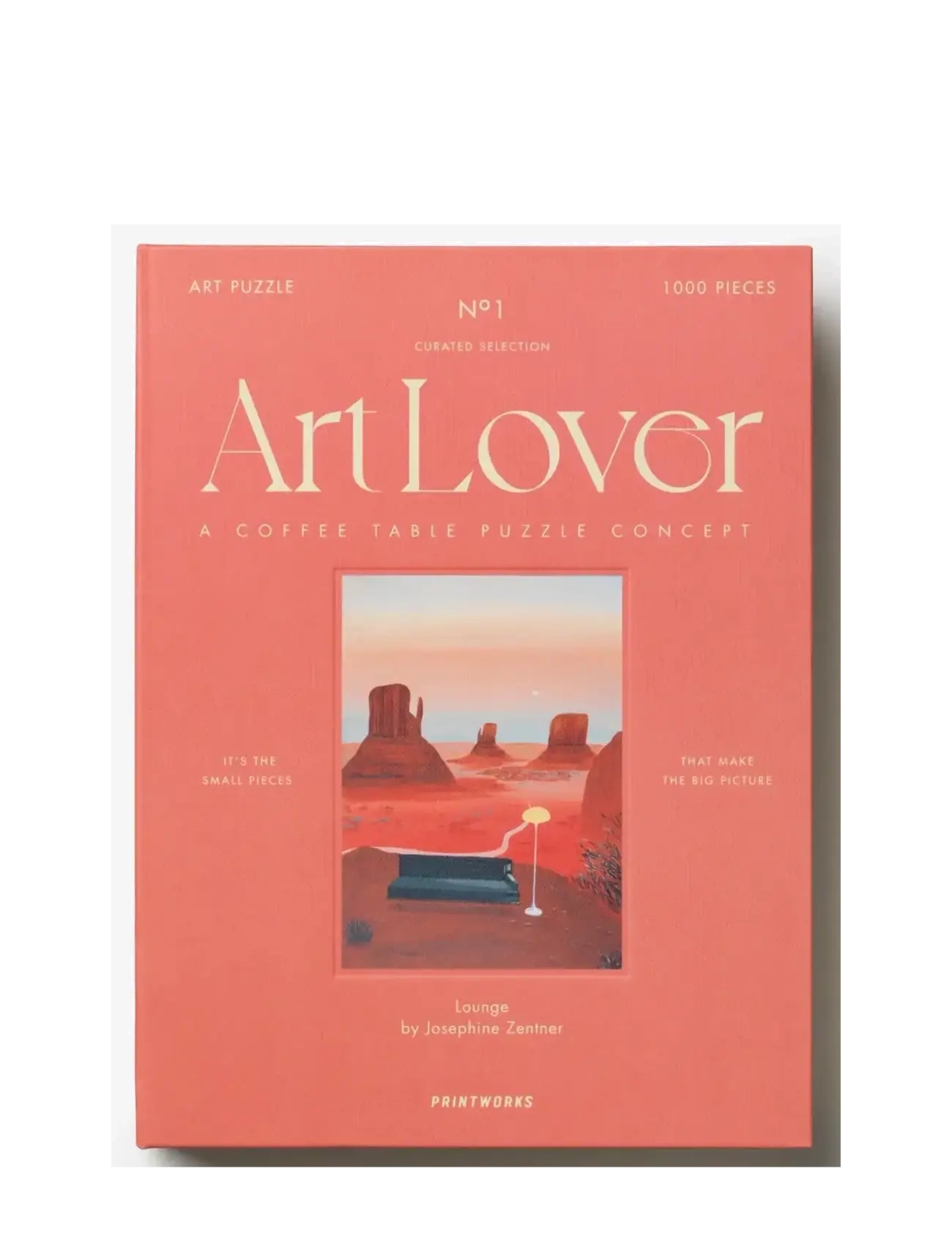PRINTWORKS - Art Lover Book Puzzle - Lounge, 1000 pcs - korraldajad - multi - 2