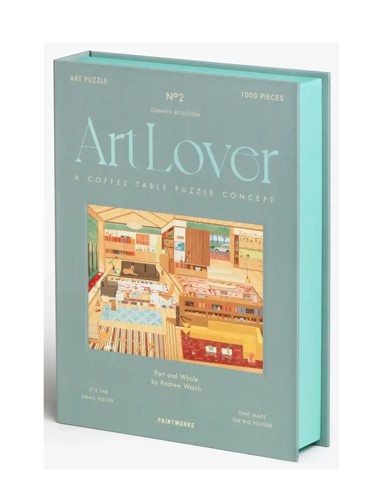 PRINTWORKS Art Lover Book Puzzle - Part and Whole, 1000 pcs - Wnętrze - MULTI / multi