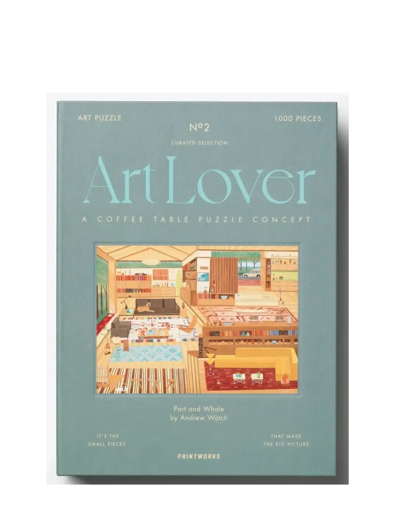 PRINTWORKS - Art Lover Book Puzzle - Part and Whole, 1000 pcs - leikir og pússluspil - multi - 2