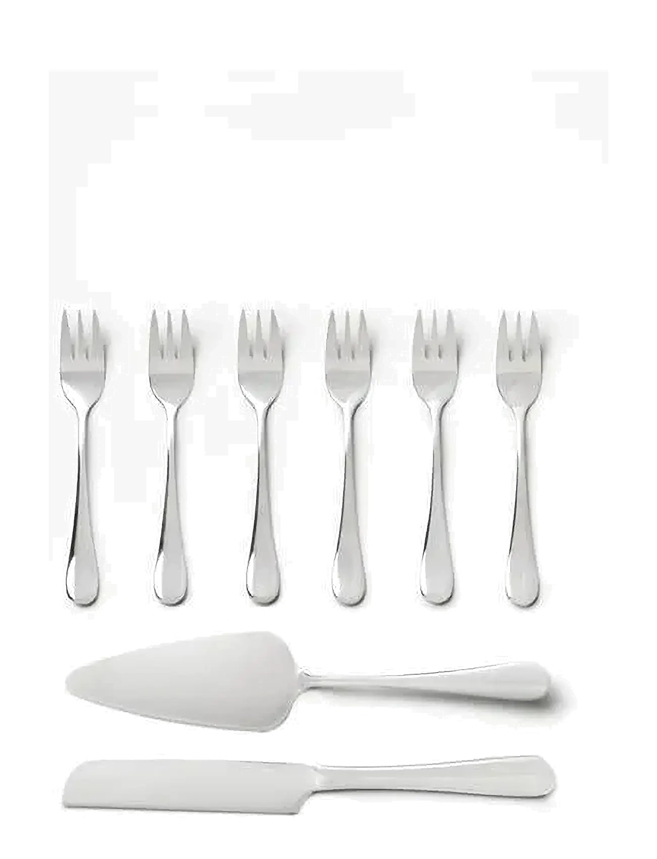 PRINTWORKS The Essentials Cake Tools 8 Pcs Set, Bestiksæt, Sølv, Str: ONE SIZE