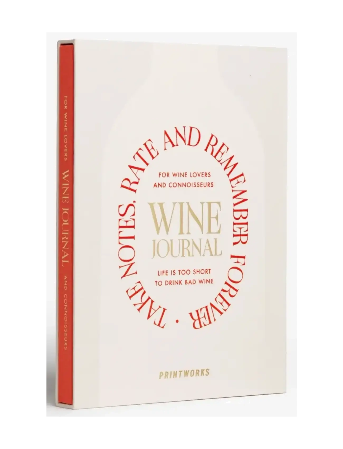PRINTWORKS Wine Tasting Journal, Kalender og notesbog, Bordeaux, Str: ONE SIZE