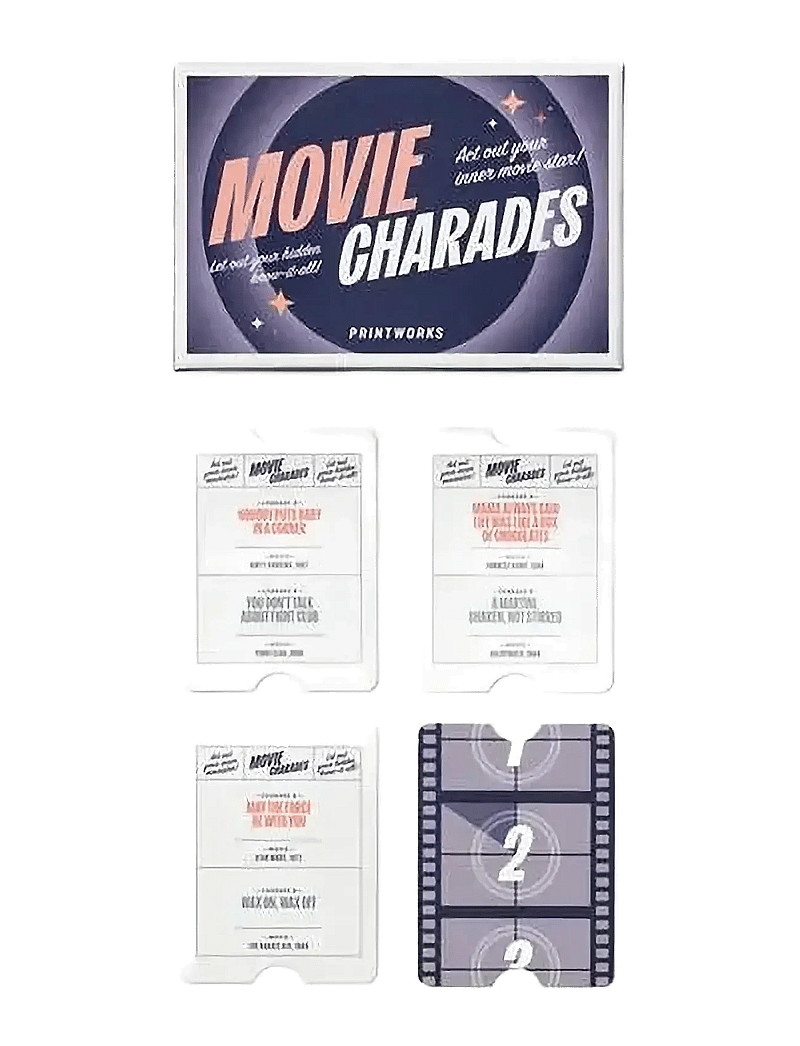 PRINTWORKS - Movie Charades - valentines day gifts - blue multi - 1