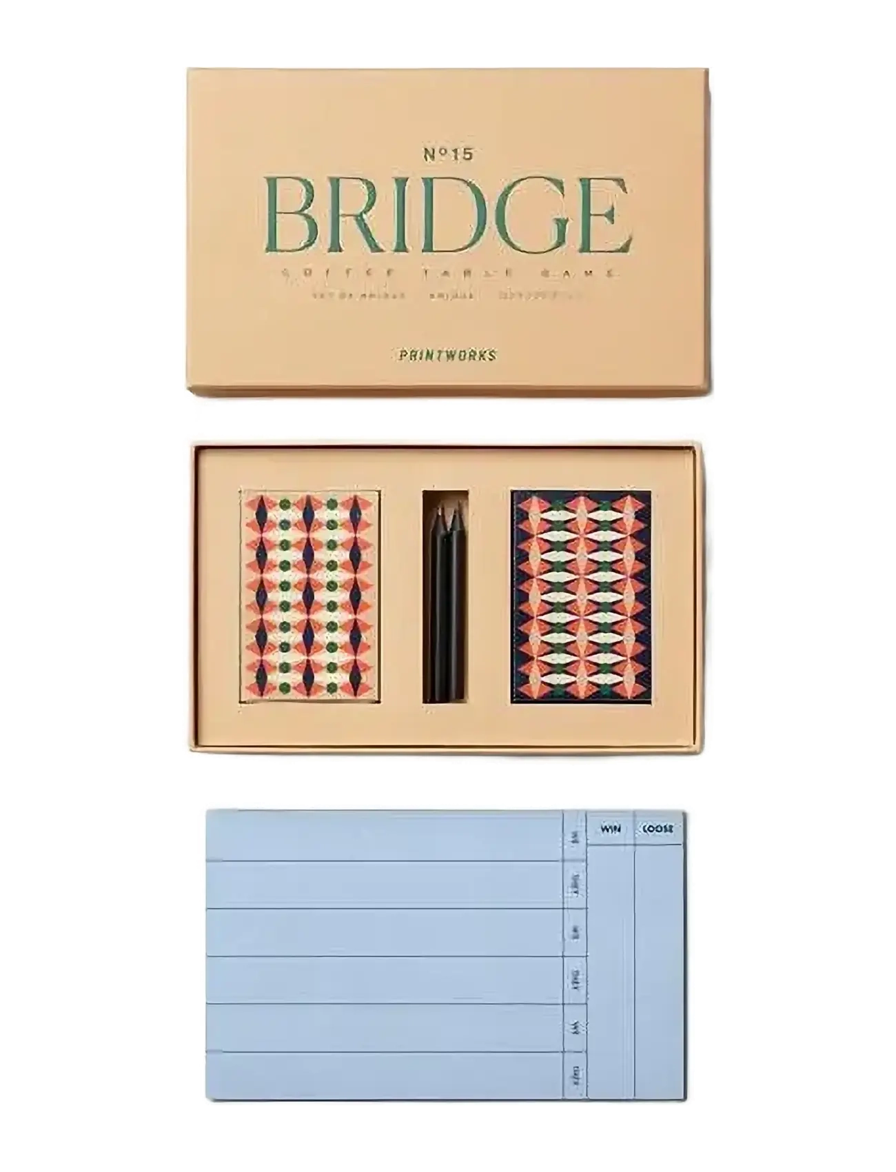 PRINTWORKS Classic Bridge Set, Spil, Multi/mønstret, Str: ONE SIZE