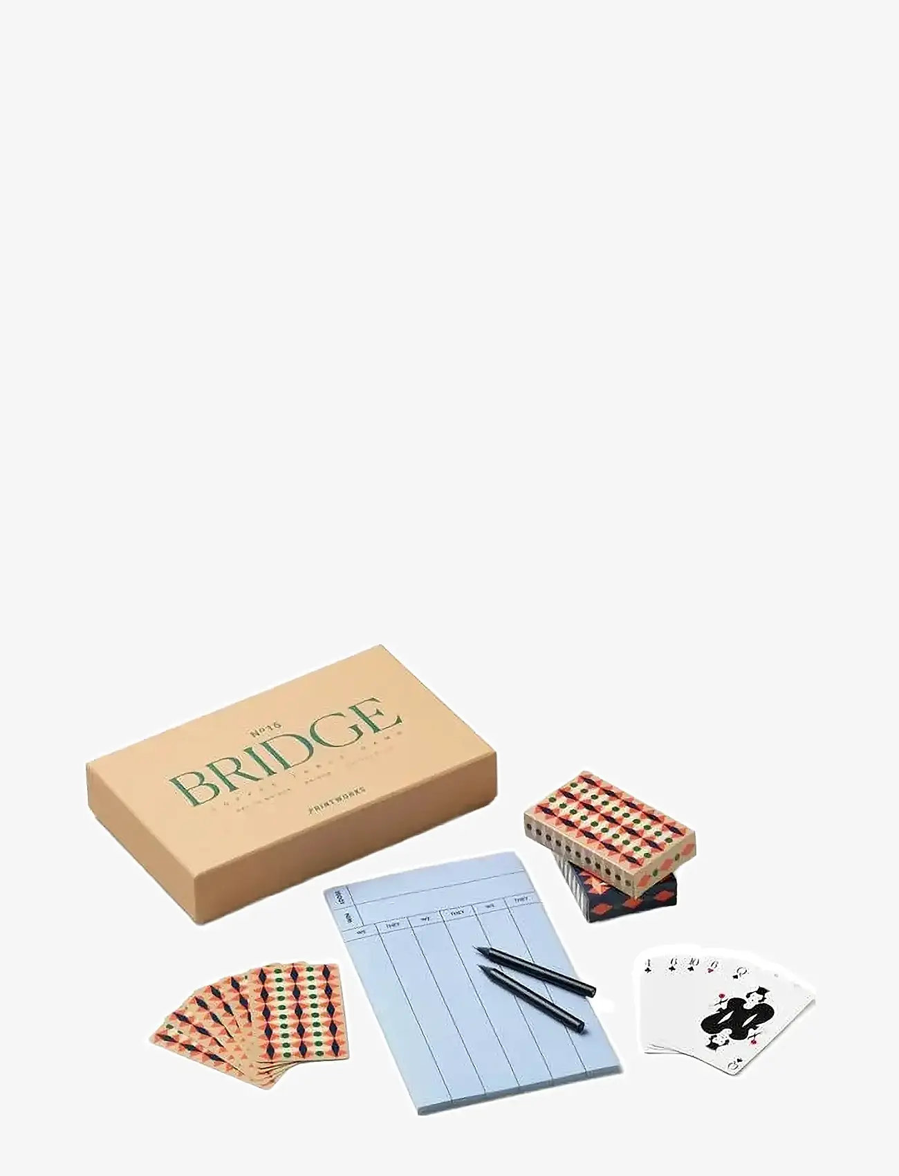 PRINTWORKS - Classic - Bridge Set - köp efter pris - orange multi - 2