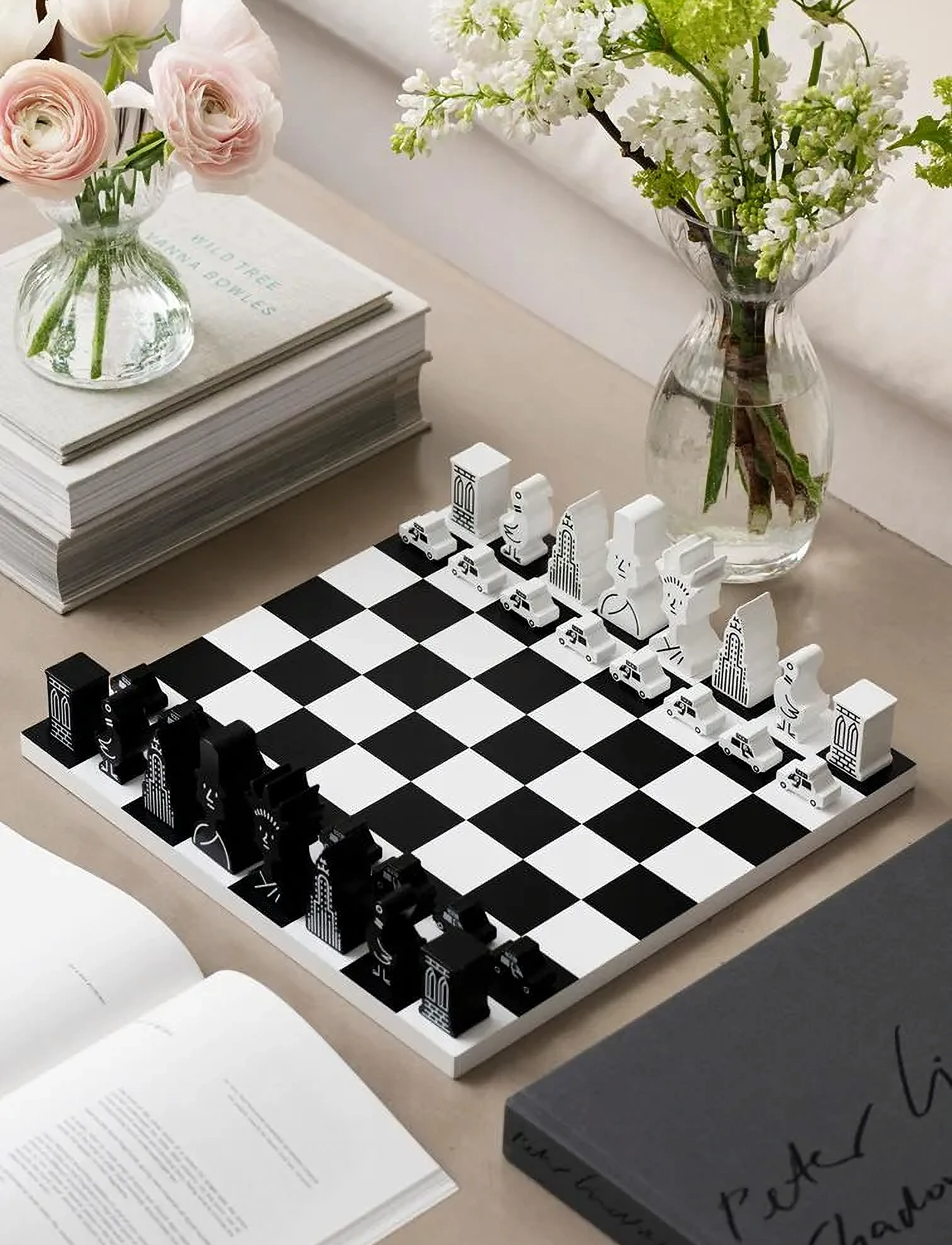 PRINTWORKS Chess Nyc The Ne Yorker X Printorks, One Size, Puzzles & Games, Mehrfarbig/gemustert - Homeware