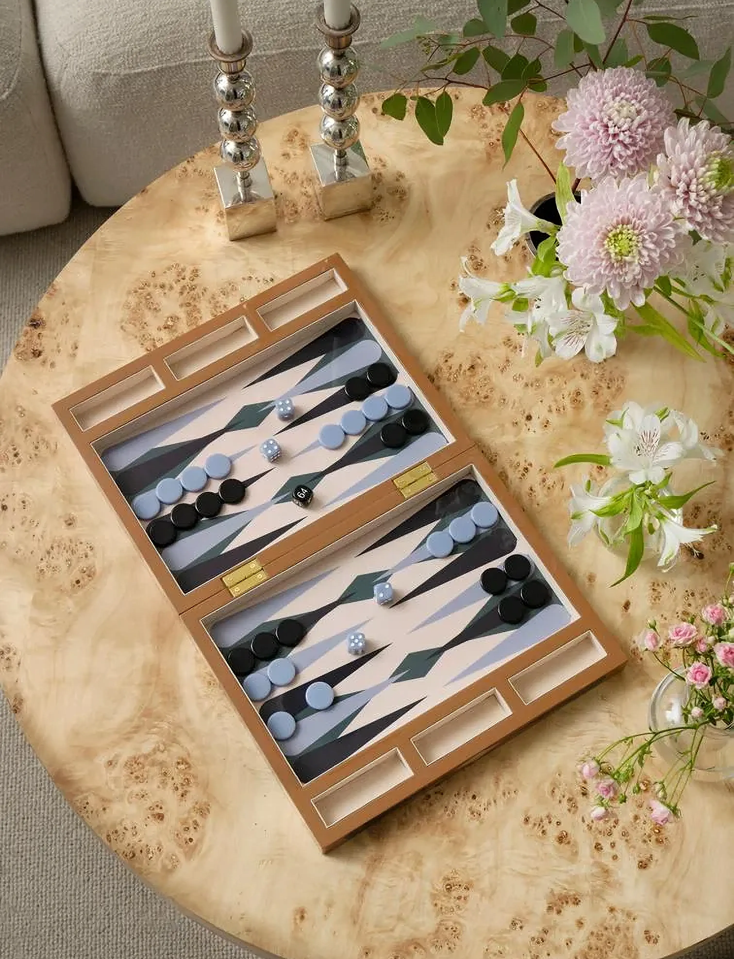 PRINTWORKS Lacquered Backgammon,,,Mehrfarbig/gemustert Gr.24X 31X 5CM