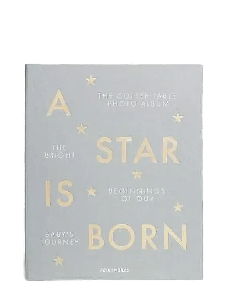 PRINTWORKS - Baby Album - A Star Is Born, Grey - fotoalben - grey - 3