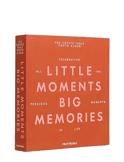 PRINTWORKS Photo Album - Little Moments Big Memories, Orange - Fotoalbum - ORANGE / orange