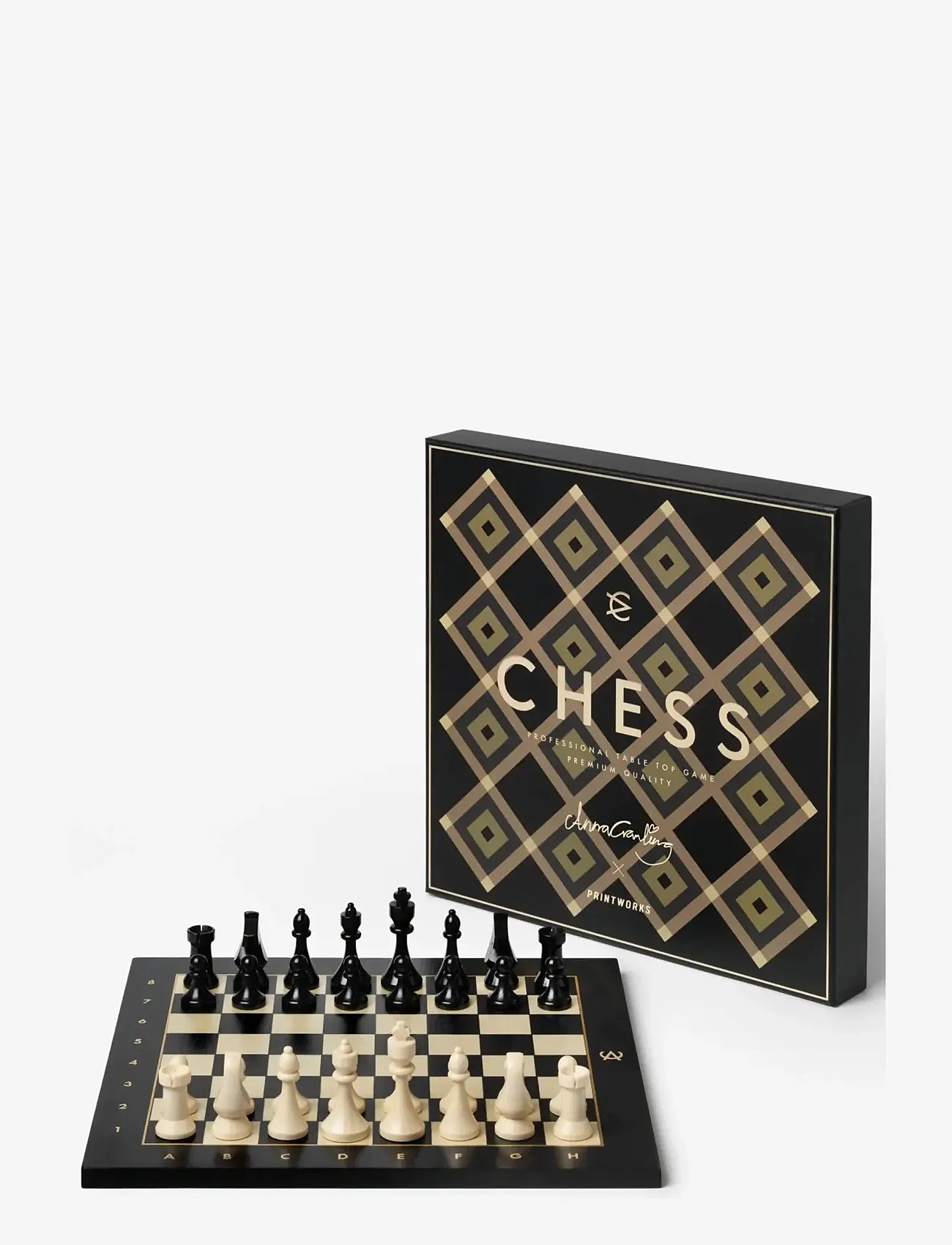 PRINTWORKS - Chess - Anna Cramling Edition - galda spēles - black gold - 1