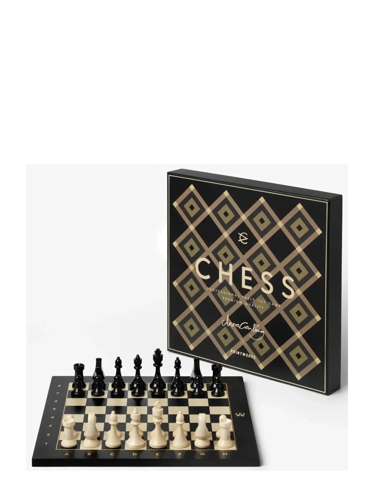 PRINTWORKS Chess - Anna Cramling Edition - Wnętrze - BLACK GOLD / black