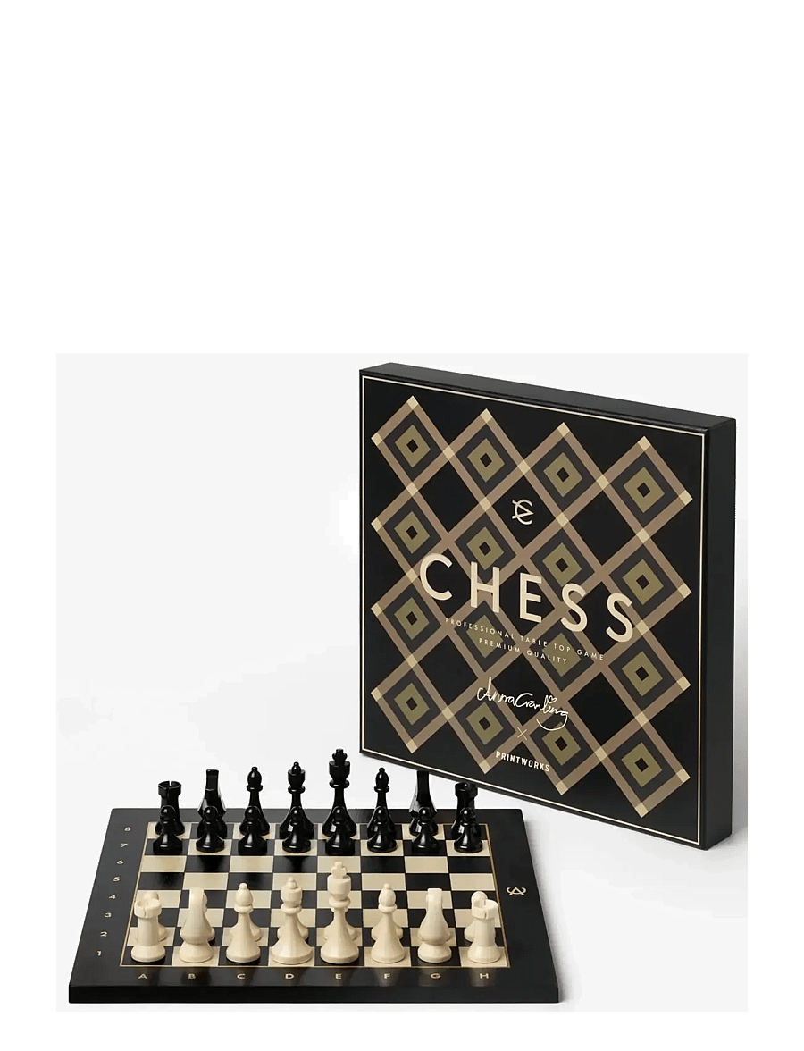 PRINTWORKS - Chess - Anna Cramling Edition - mängud ja pusled - black gold - 1