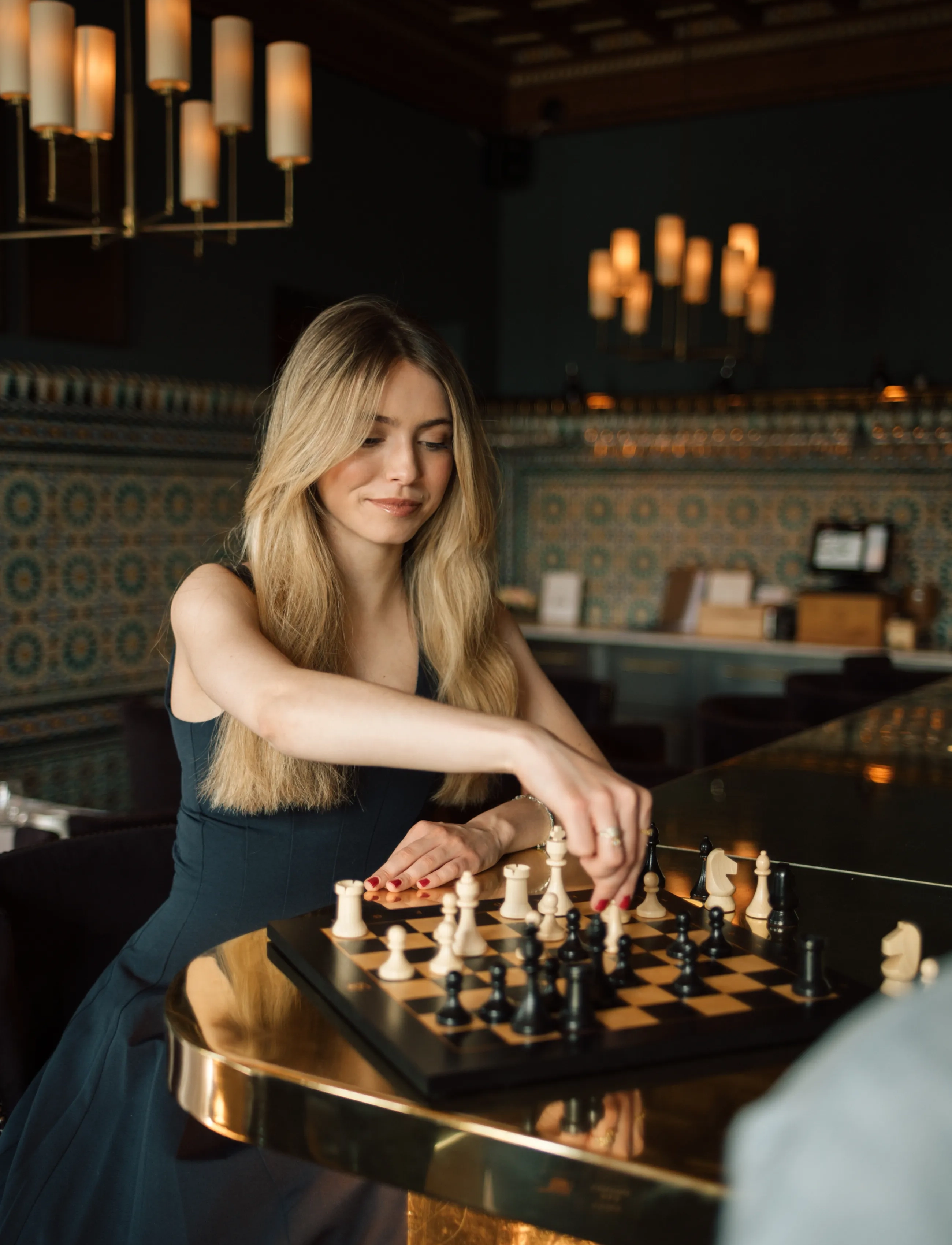 PRINTWORKS Chess - Anna Cramling Edition, 4.5X 37.2X 37.2 cm, Black, Puslespil Og Spil > Spil, Unisex