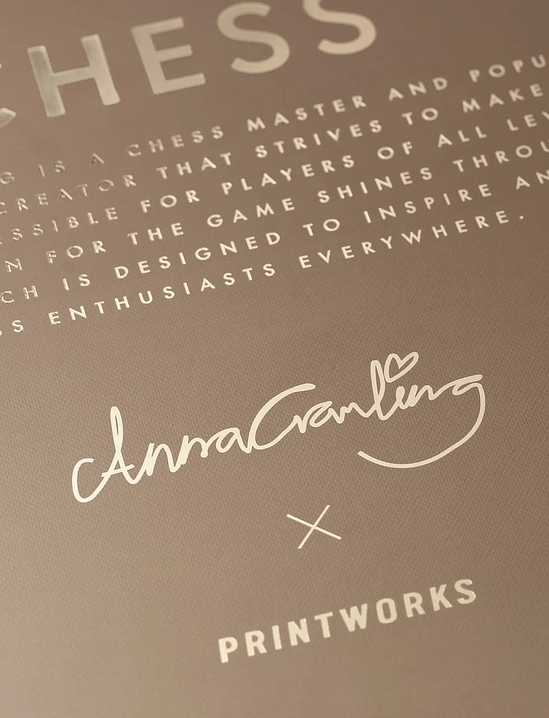 PRINTWORKS - Chess - Anna Cramling Edition - mängud ja pusled - black gold - 2
