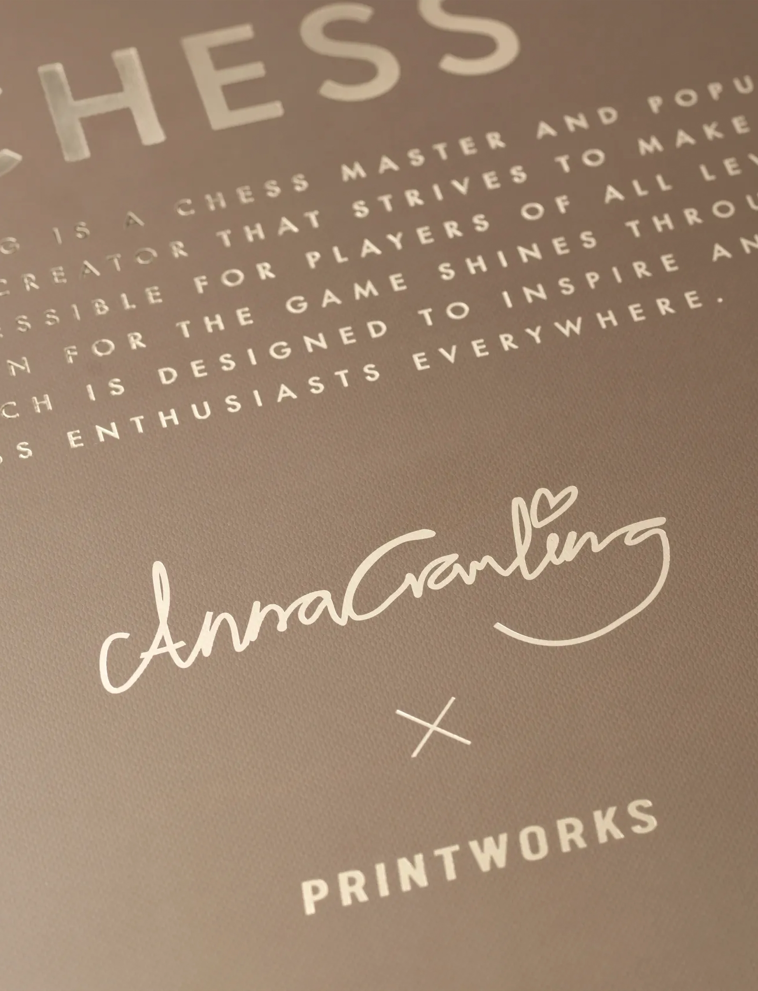 PRINTWORKS - Chess - Anna Cramling Edition - games & puzzles - black gold - 2