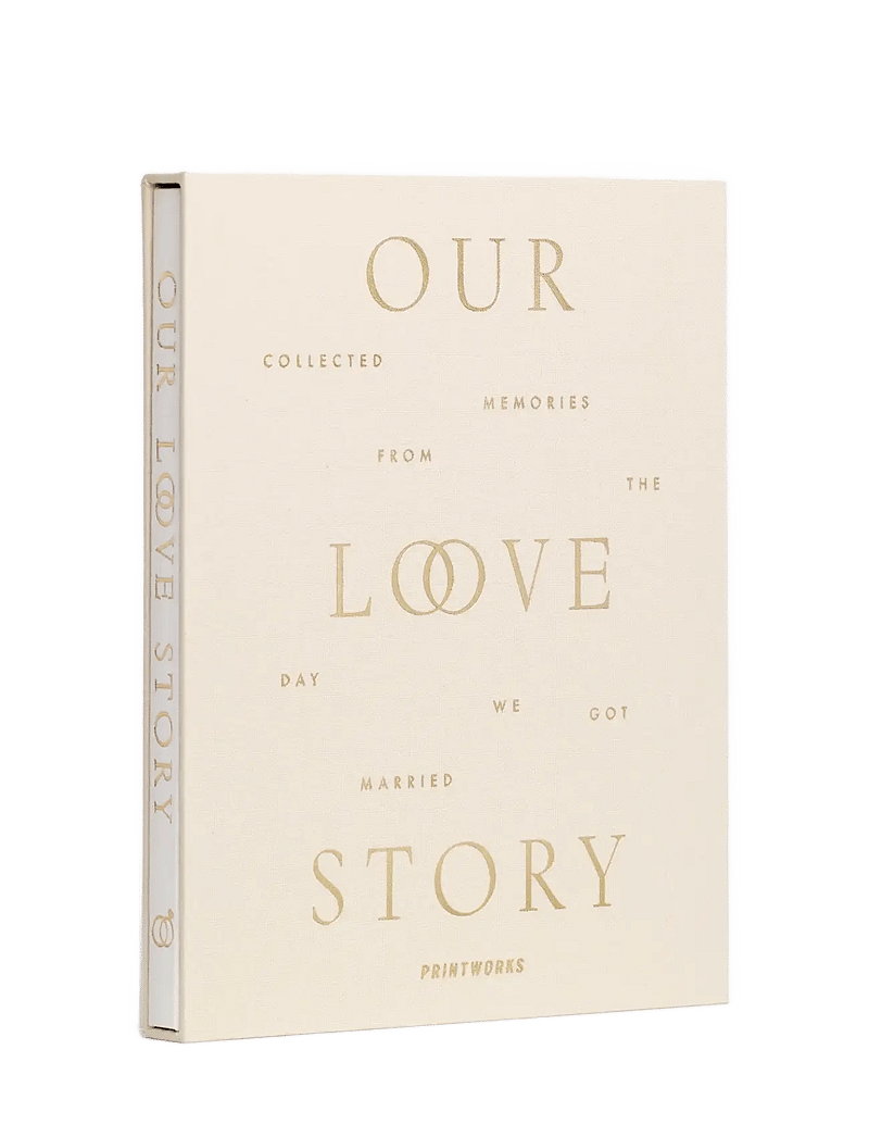 PRINTWORKS - Our Love Story - Wedding Journal - ystävänpäivälahjat - beige - 0