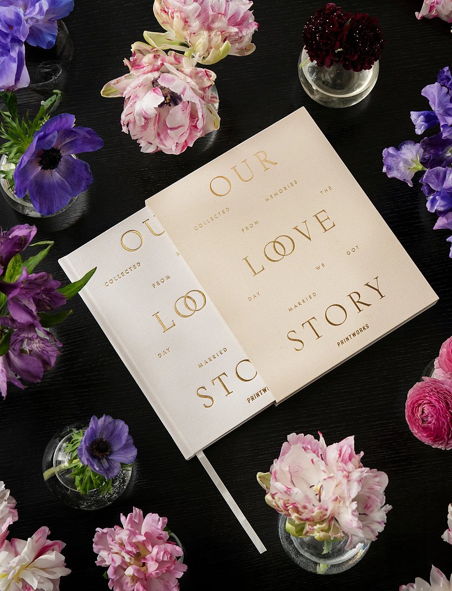 PRINTWORKS - Our Love Story - Wedding Journal - sõbrapäeva kingitused - beige - 0