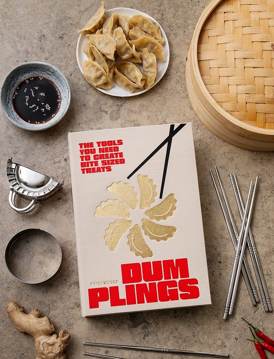 PRINTWORKS - The Essentials - Dumpling Tools - eßstäbchen - beige/red - 2