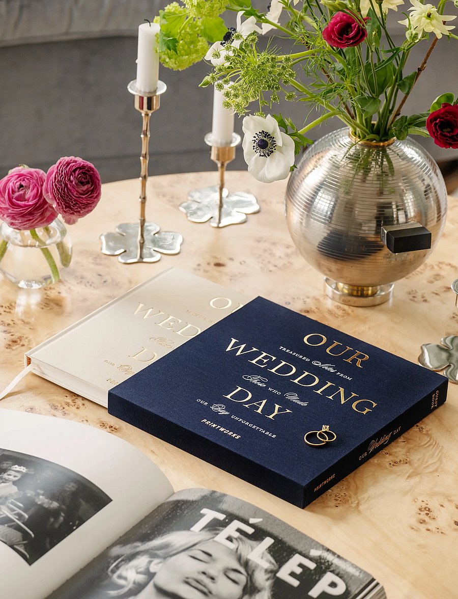 PRINTWORKS - Wedding Guest Book - dark blue - 0