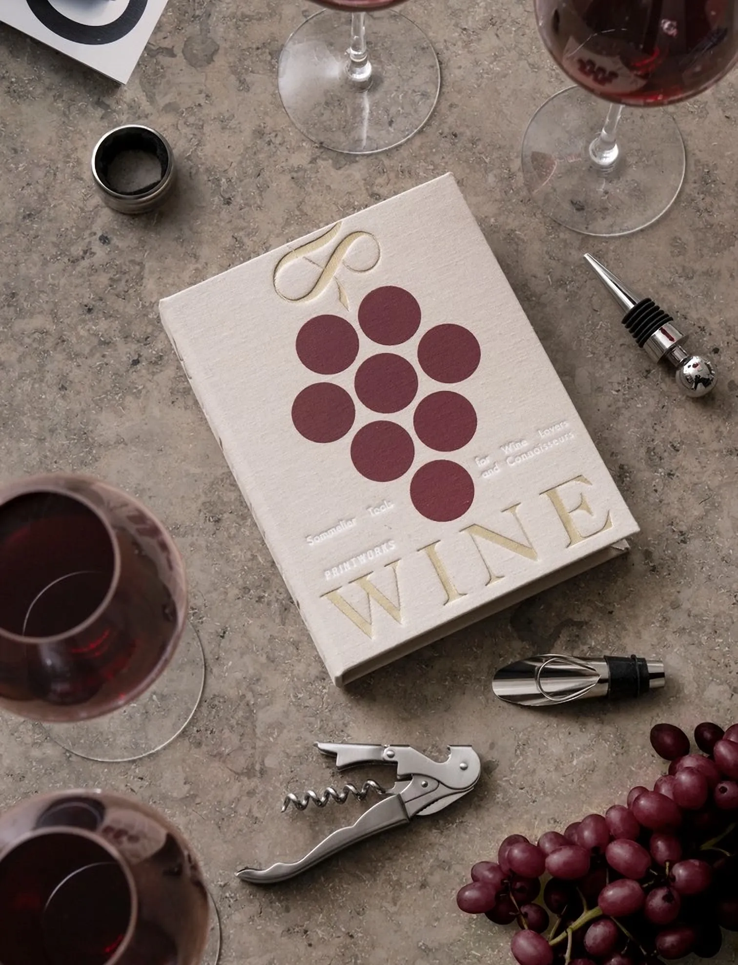 PRINTWORKS The Essentials - Wine Tools, Beige, One Size, Beige, Tilbehør Til Drinks Og Barer > Flaskeåbnere Og Vinpropper, Unisex