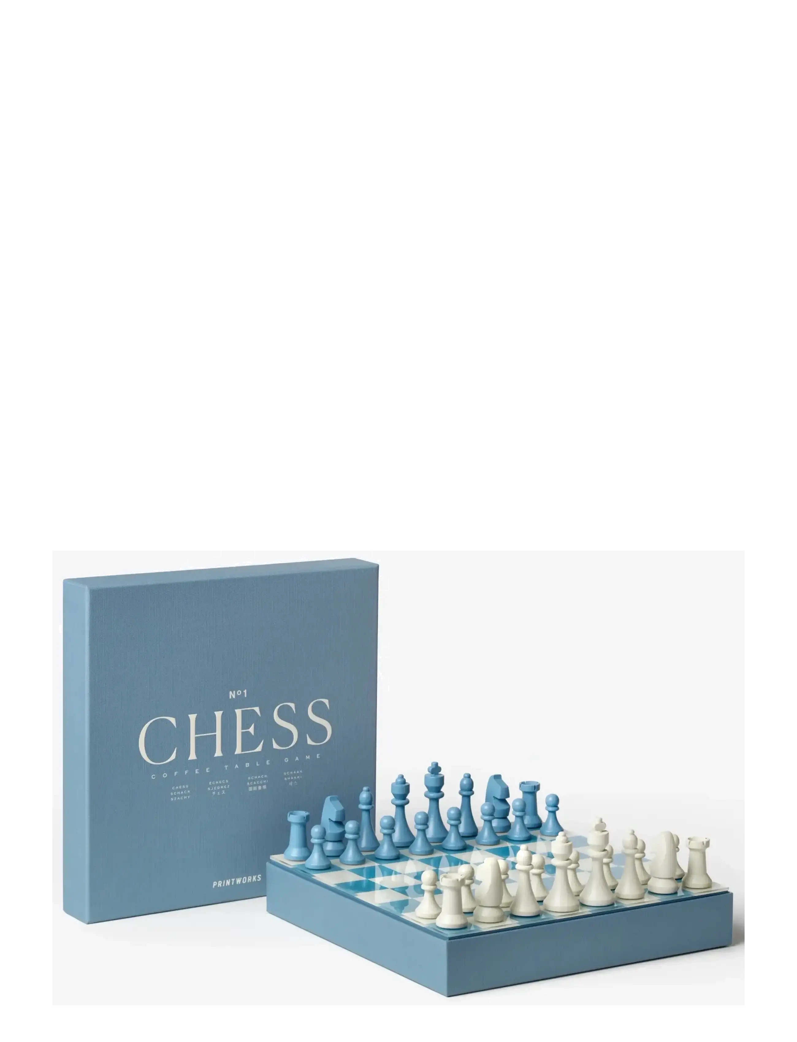 PRINTWORKS Classic - Chess, Dusty Blue - PRINTWORKS - BLUE MULTI / blue