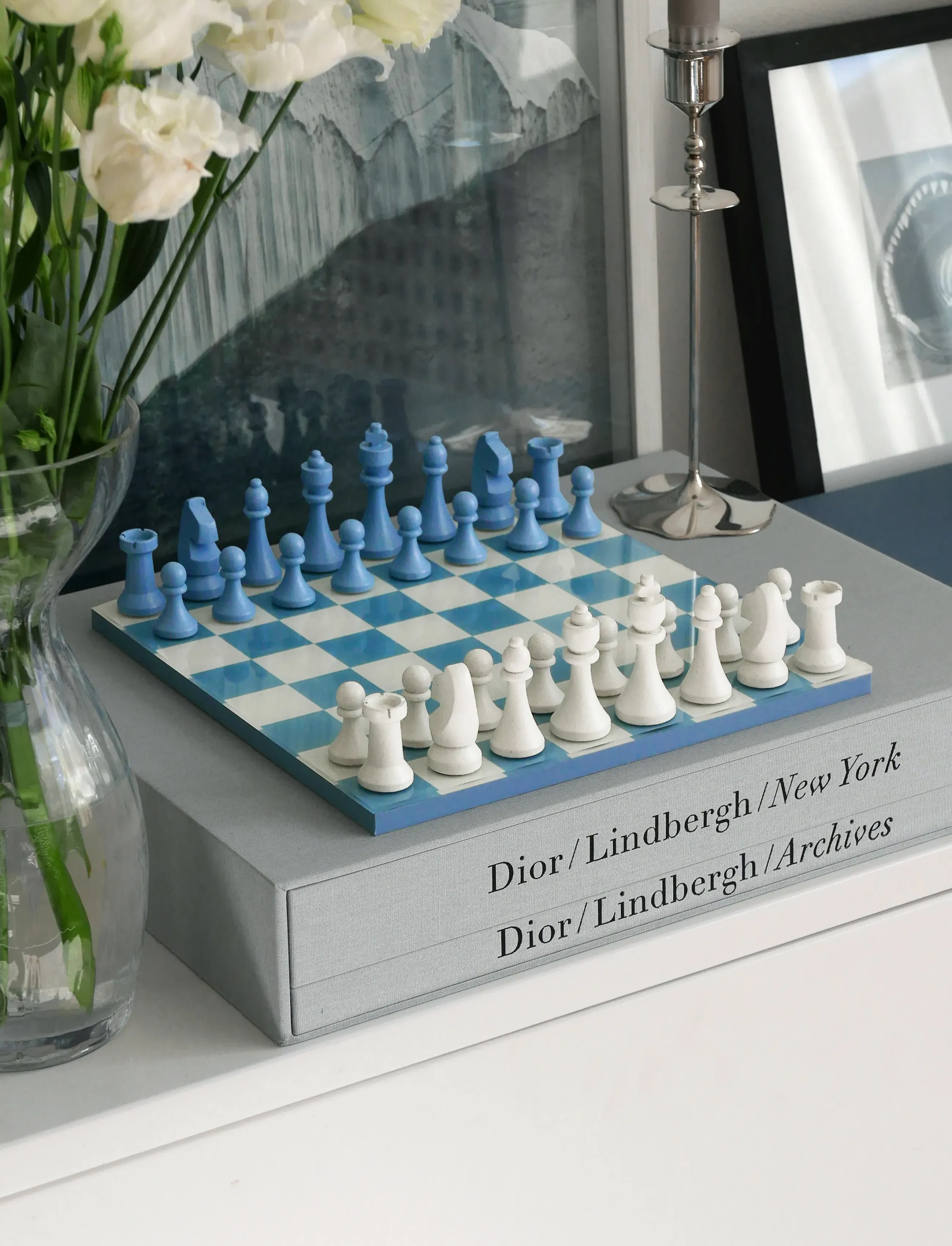 PRINTWORKS - Classic - Chess, Dusty Blue - blue multi - 2