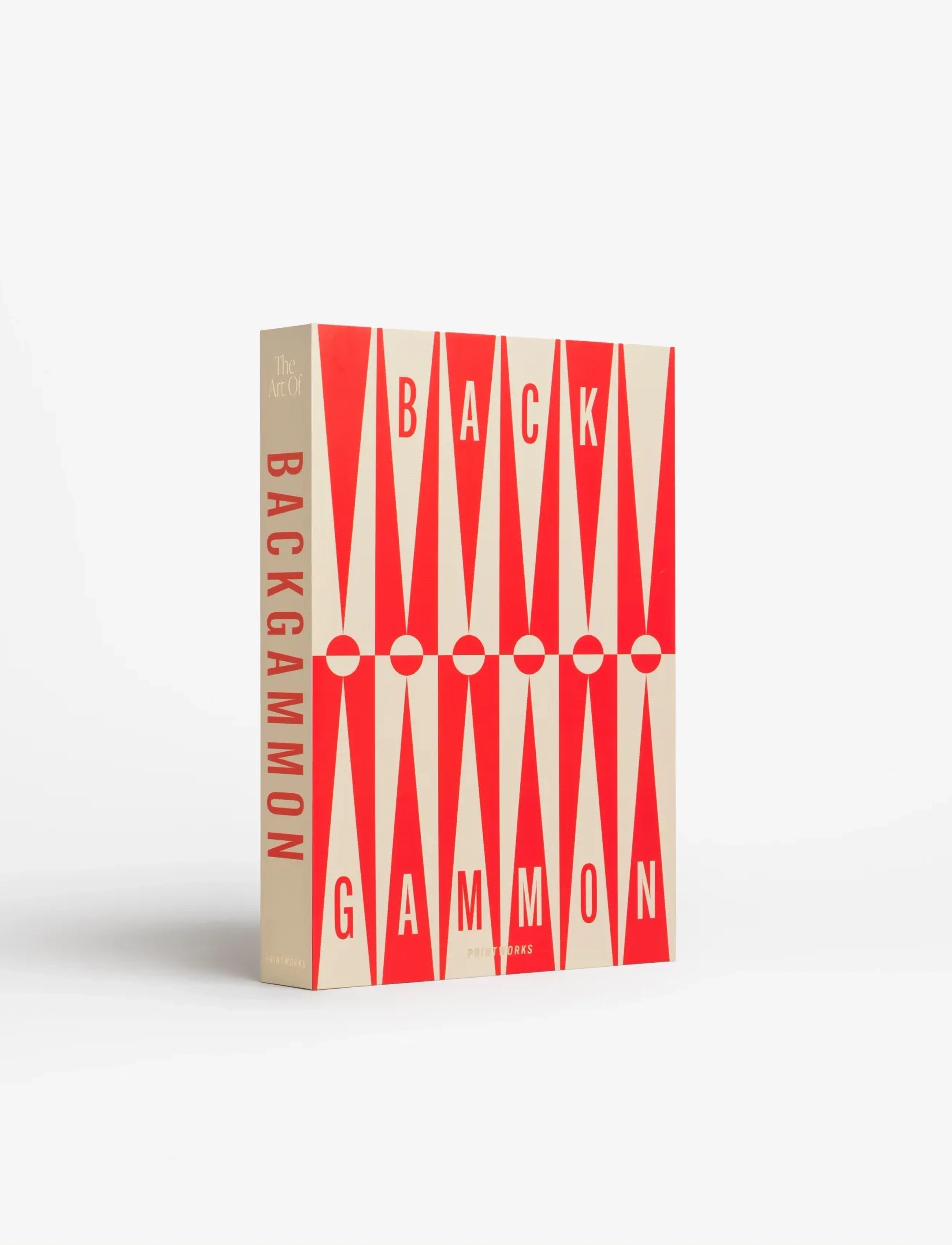 PRINTWORKS Classic - Art of Backgammon, Red/Cream - Spill & Puslespill - RED/WHITE / red
