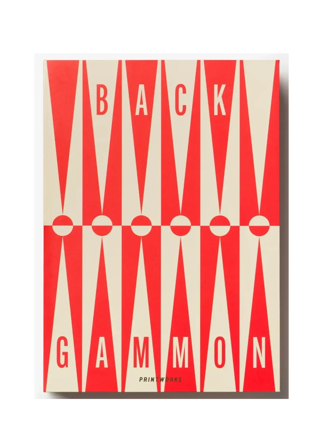 PRINTWORKS - Classic - Art of Backgammon, Red/Cream - spiele & puzzles - red/white - 2