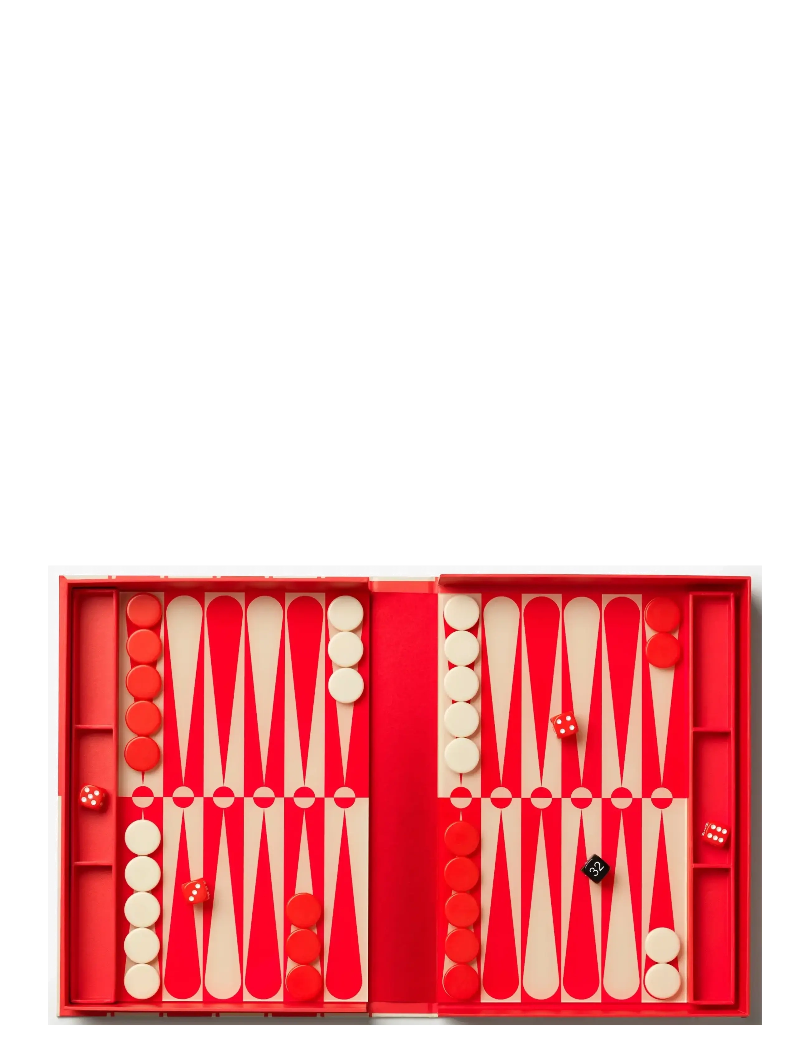 PRINTWORKS - Classic - Art of Backgammon, Red/Cream - spiele & puzzles - red/white - 3