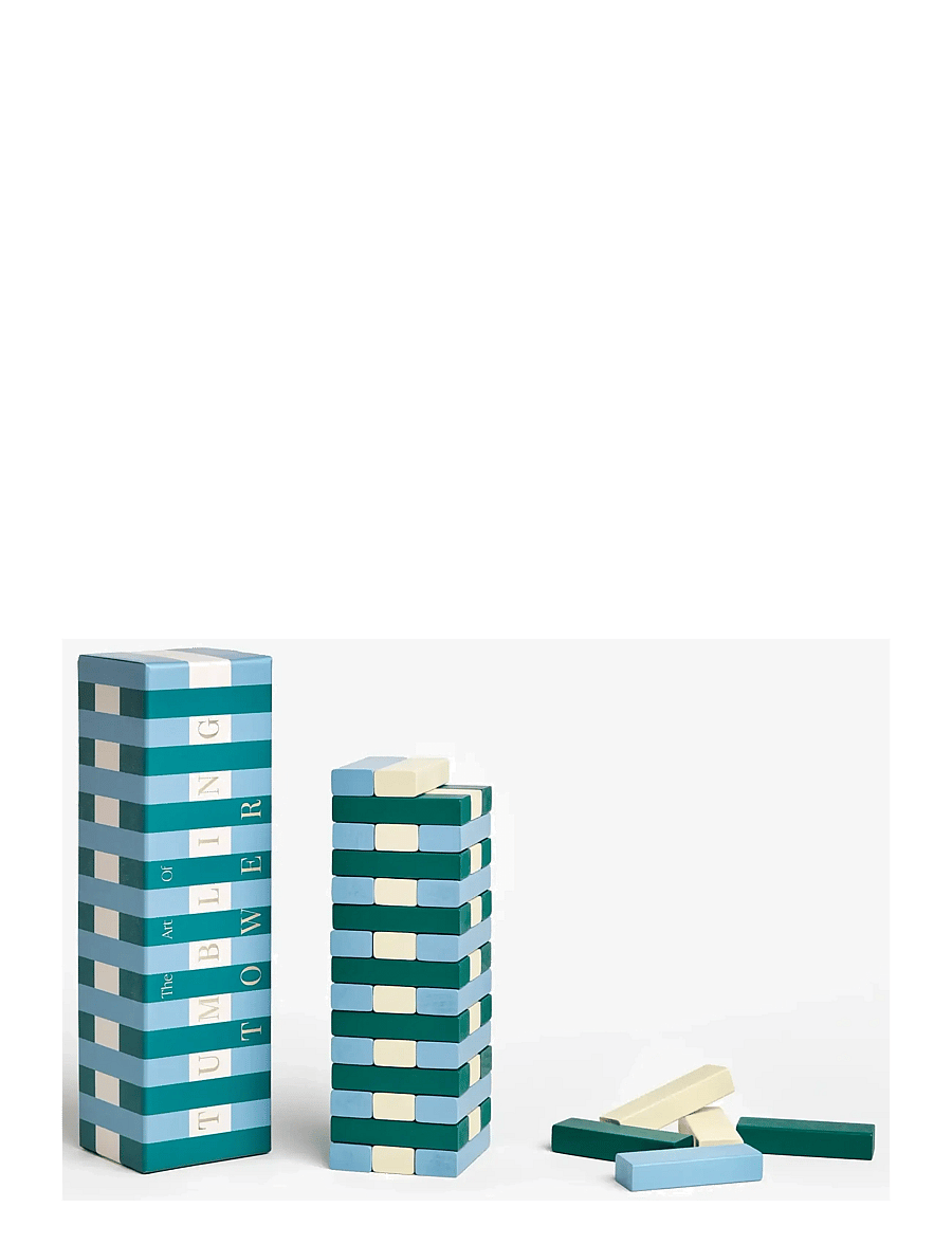 PRINTWORKS - Play - Tumbling Towers, Green/Blue - mängud ja pusled - green/blue - 1