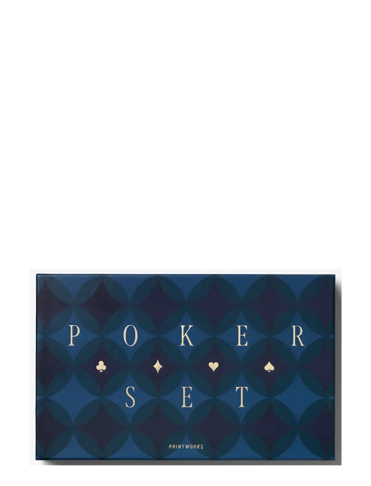PRINTWORKS Classic - Art of Poker, Diamonds - Presenter - DARK BLUE / navy