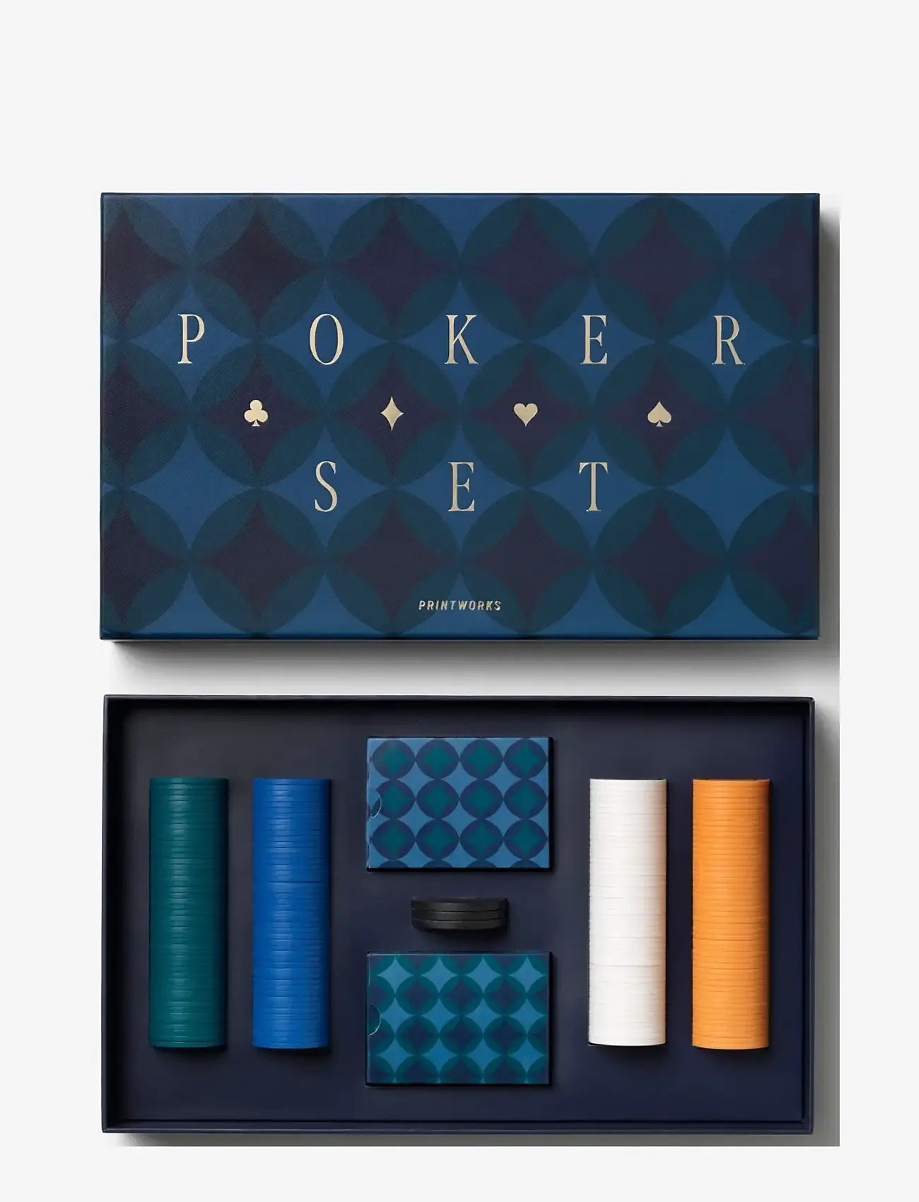 PRINTWORKS - Classic - Art of Poker, Diamonds - mängud ja pusled - dark blue - 1