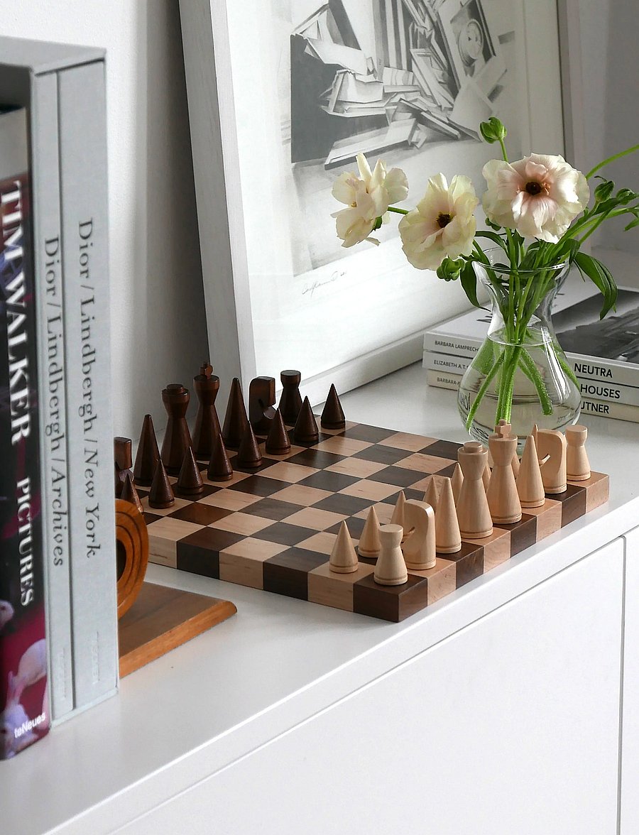 PRINTWORKS - Wood Chess - The Minimalist - mängud ja pusled - beige - 0