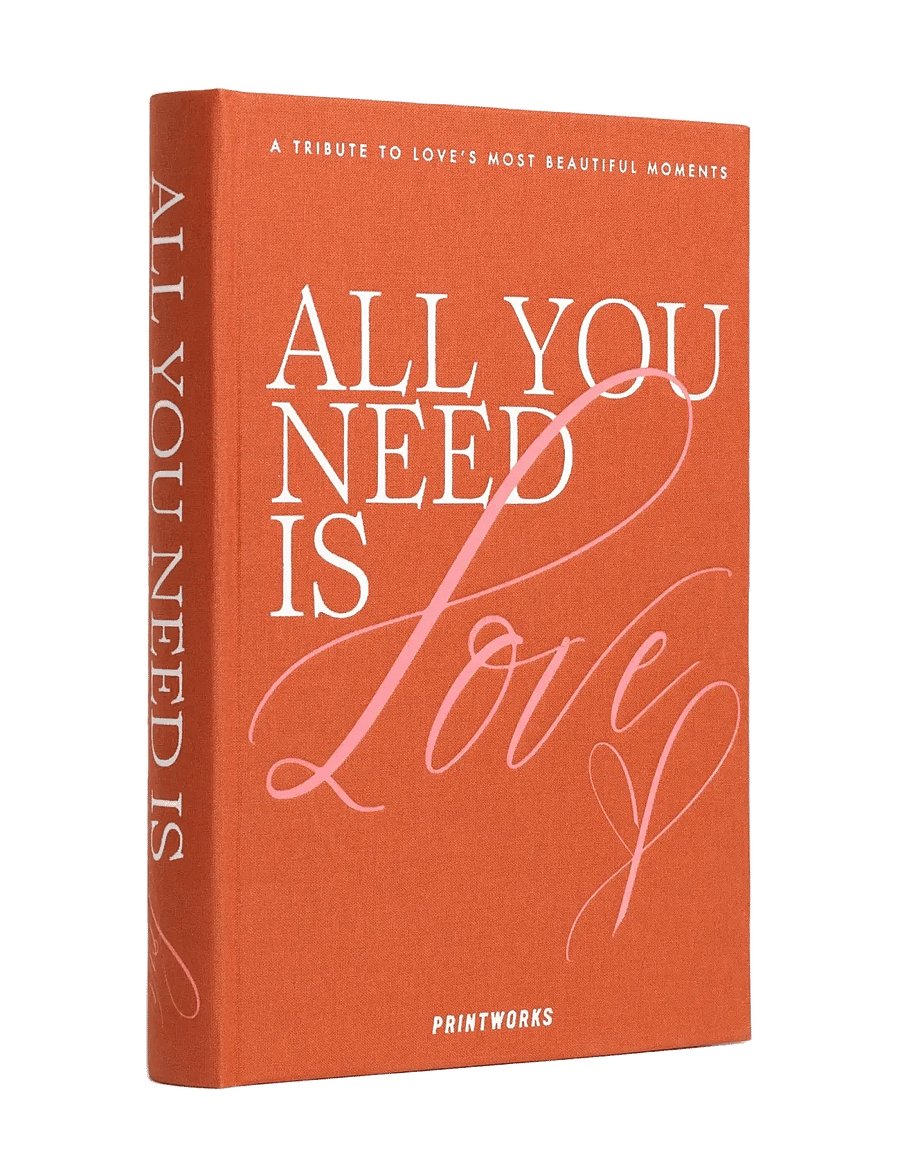 PRINTWORKS - Photo Book All You Need is Love, Orange - sõbrapäeva kingitused - orange - 1