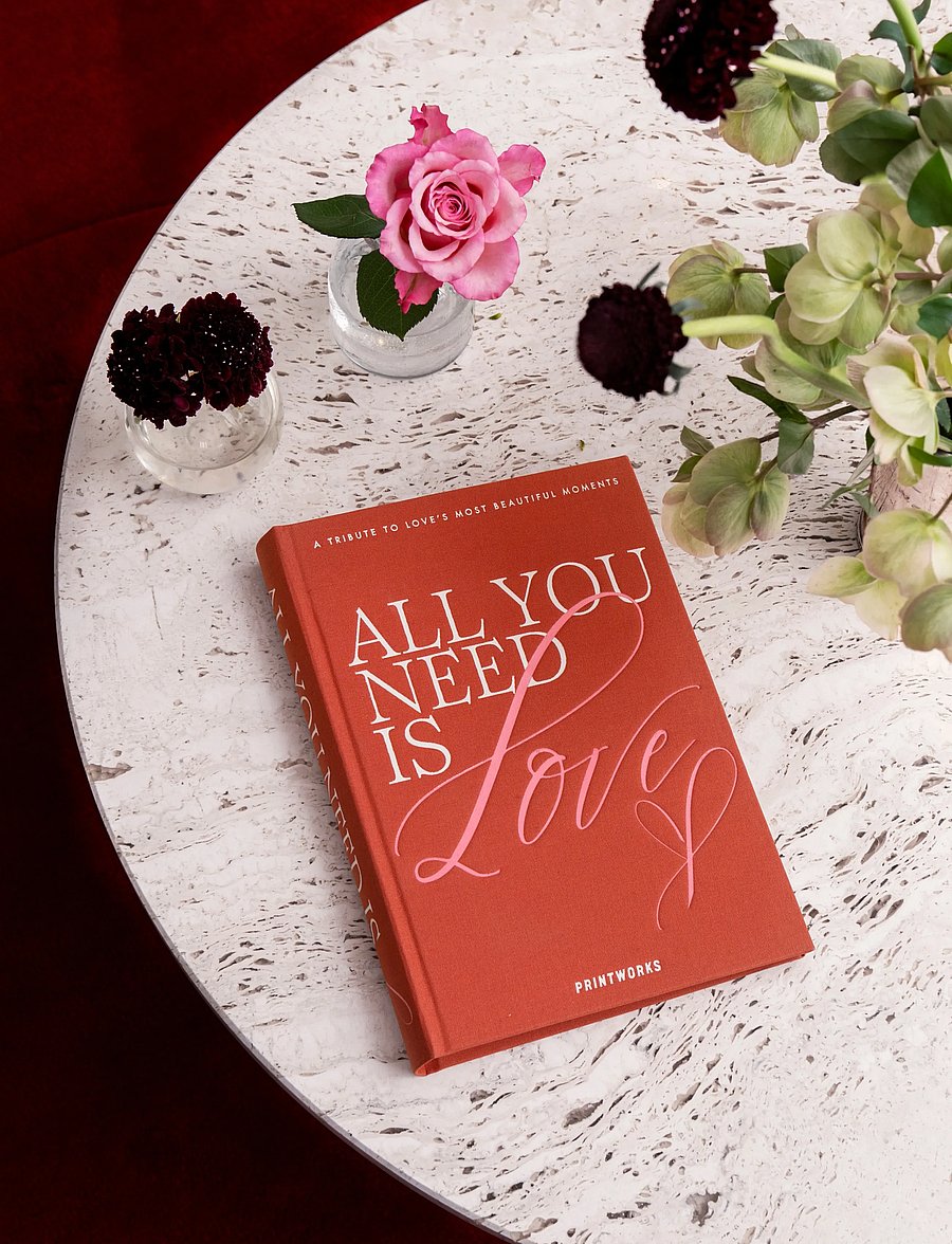 PRINTWORKS - Photo Book All You Need is Love, Orange - sõbrapäeva kingitused - orange - 0