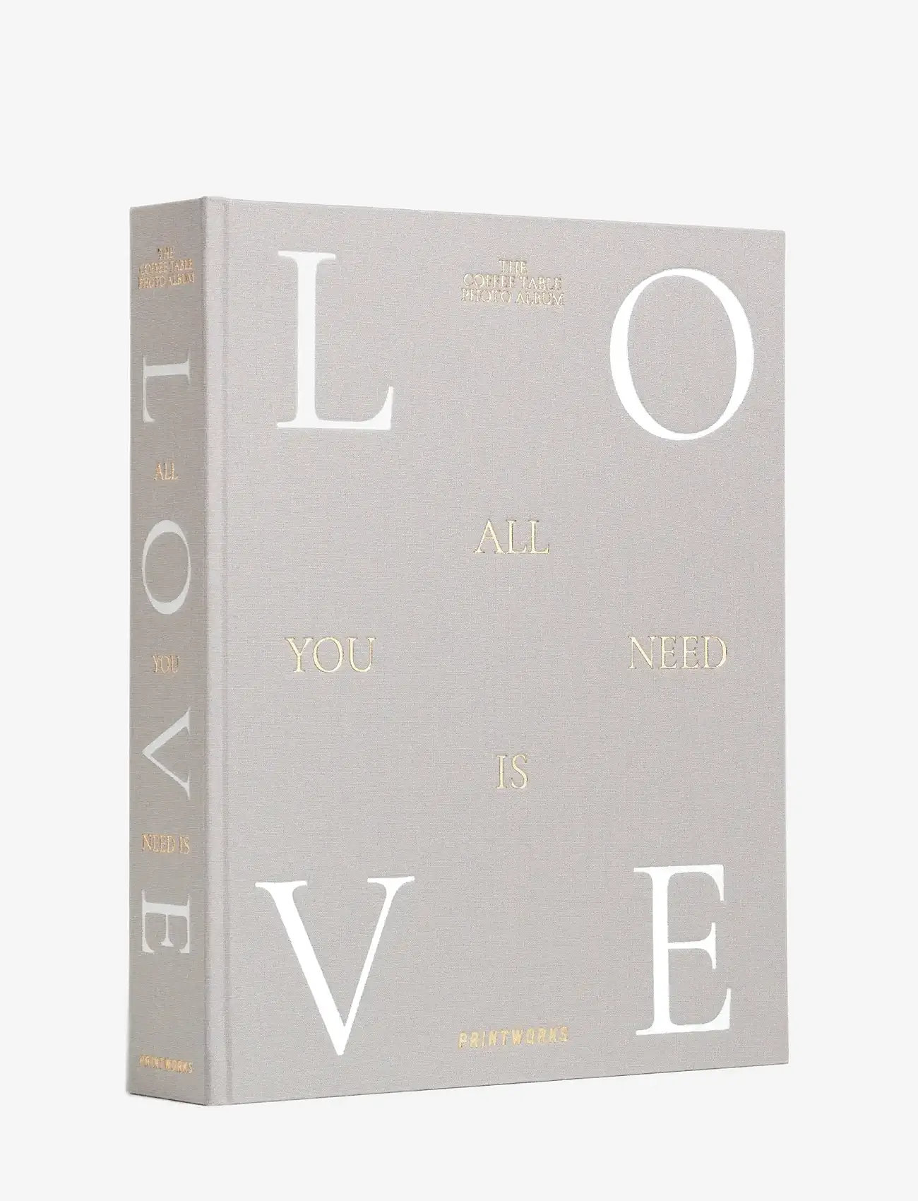 PRINTWORKS - Photo Album - All You Need is Love - valentinsgaver - light grey - 0