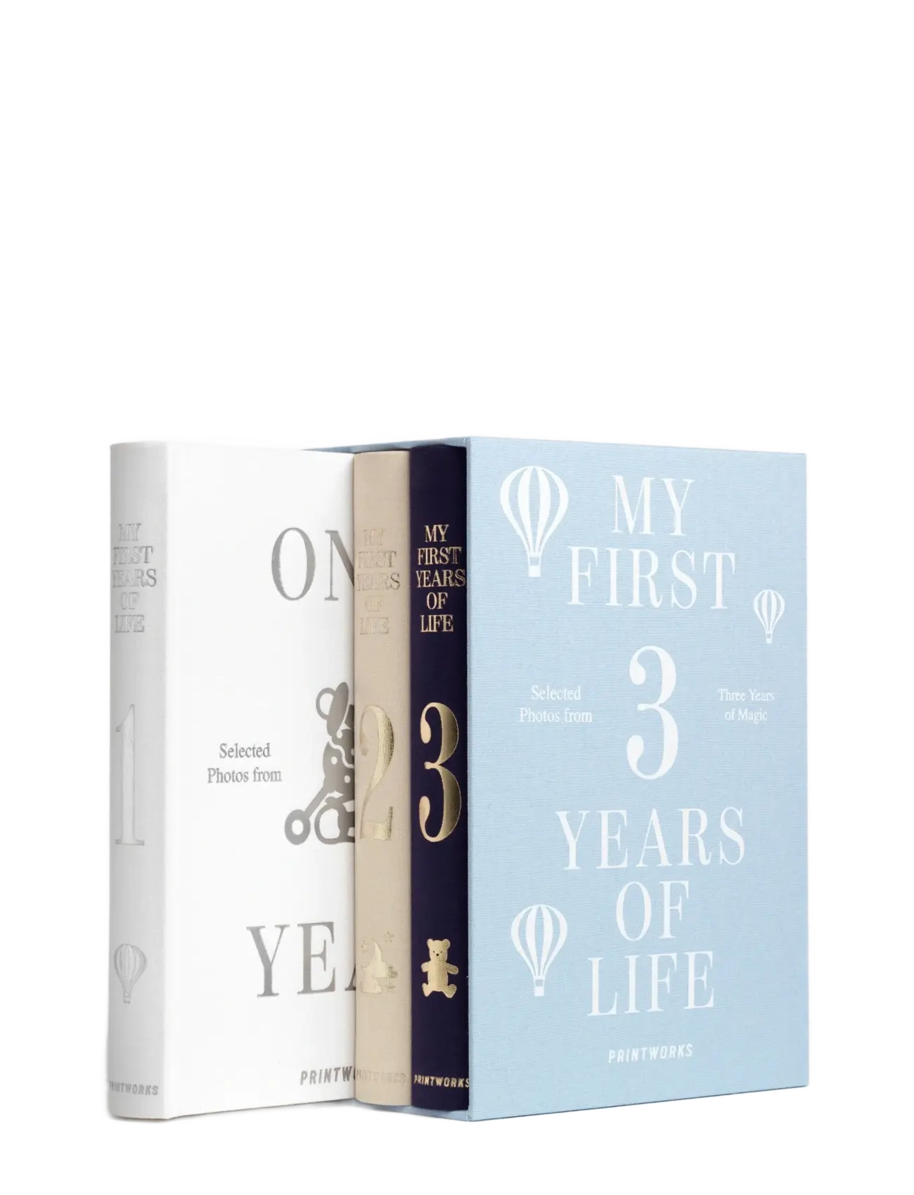 PRINTWORKS Photo Book Baby 3-Pack - My First 3 Years, One Size, Multi/patterned, Dekoration > Fotoalbums, Unisex