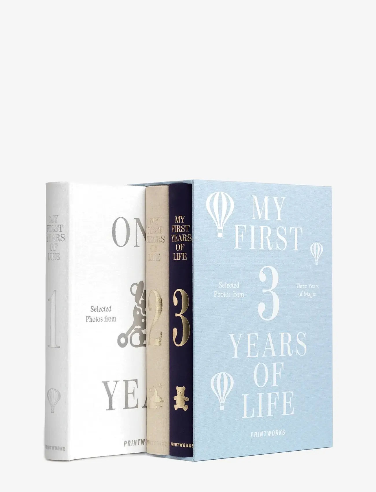 PRINTWORKS - Photo Book Baby 3-pack - My First 3 Years - fotoalbum - light blue - 0