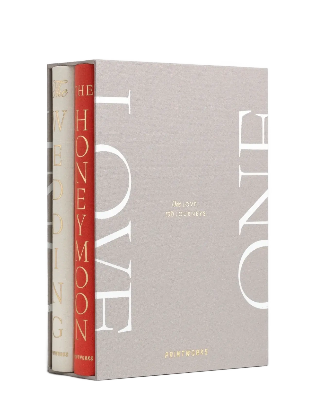 PRINTWORKS Photo Book Wedding 2-pack - One Love - Coffee table böcker - LIGHT GREY / grey