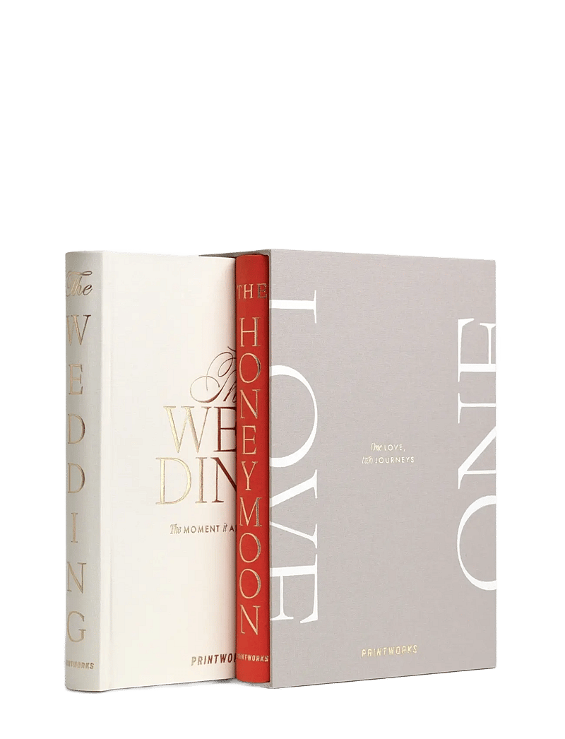 PRINTWORKS - Photo Book Wedding 2-pack - One Love - coffee table bücher - light grey - 1