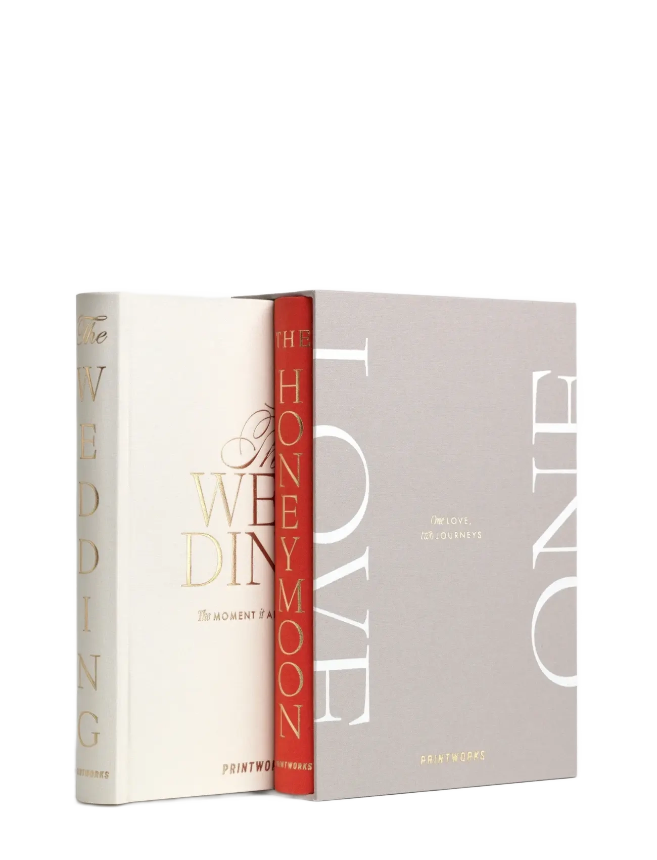 PRINTWORKS - Photo Book Wedding 2-pack - One Love - coffee table books - light grey - 1