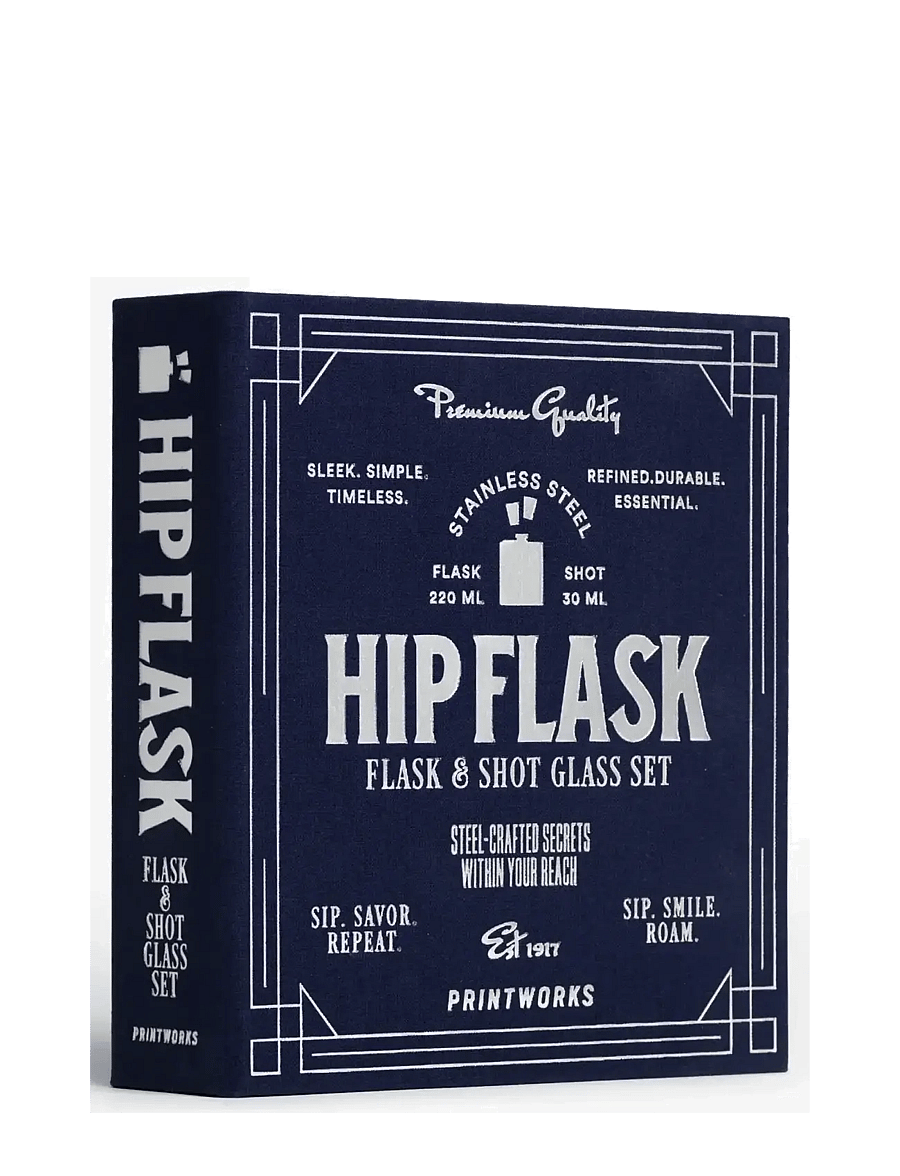 PRINTWORKS - The Essentials - Hip Flask, Dark Blue - shotiklaasid - dark blue - 1
