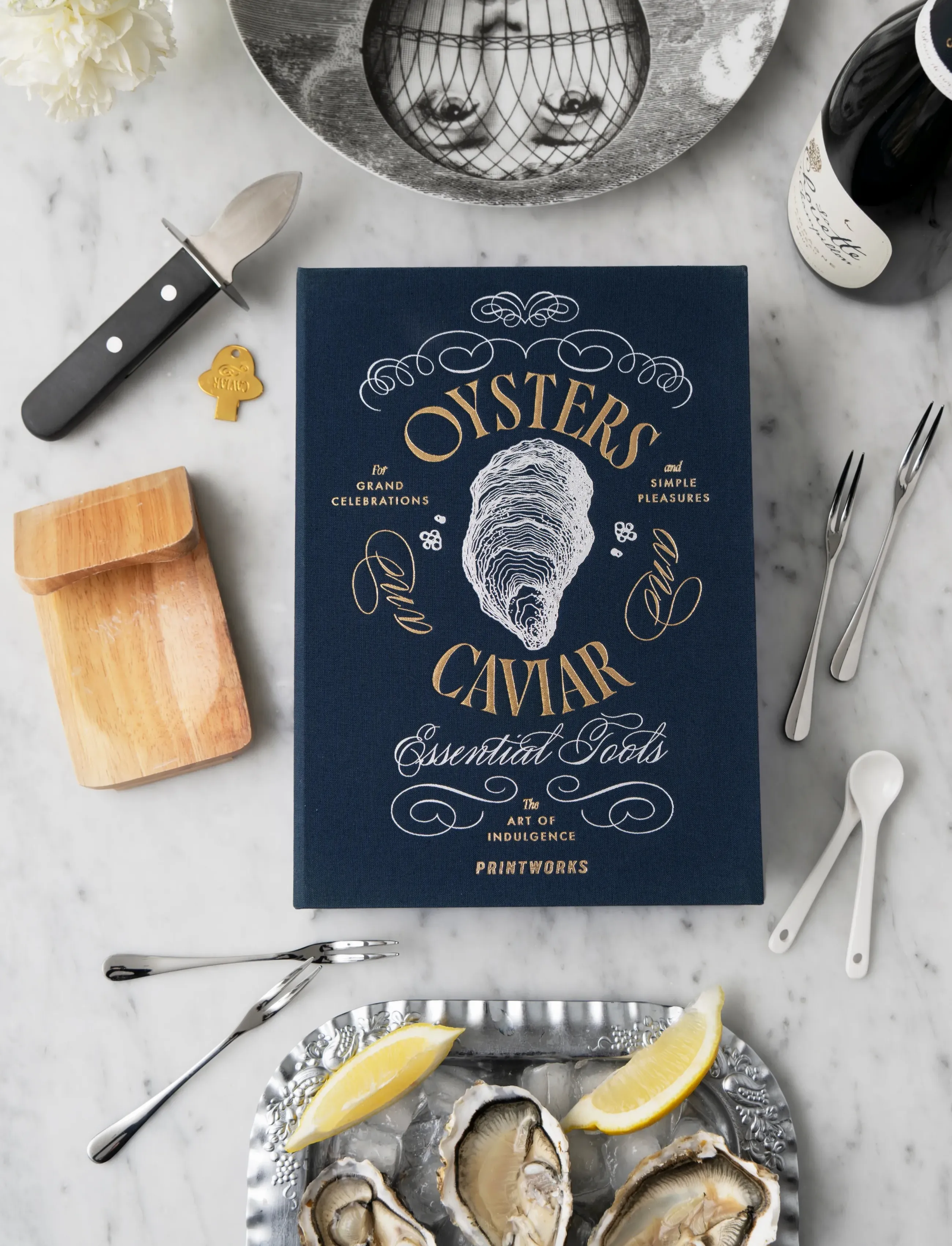 PRINTWORKS The Essentials - Oyster & Caviar Tools, One Size, Black, Bestik > Bestiksæt, Unisex