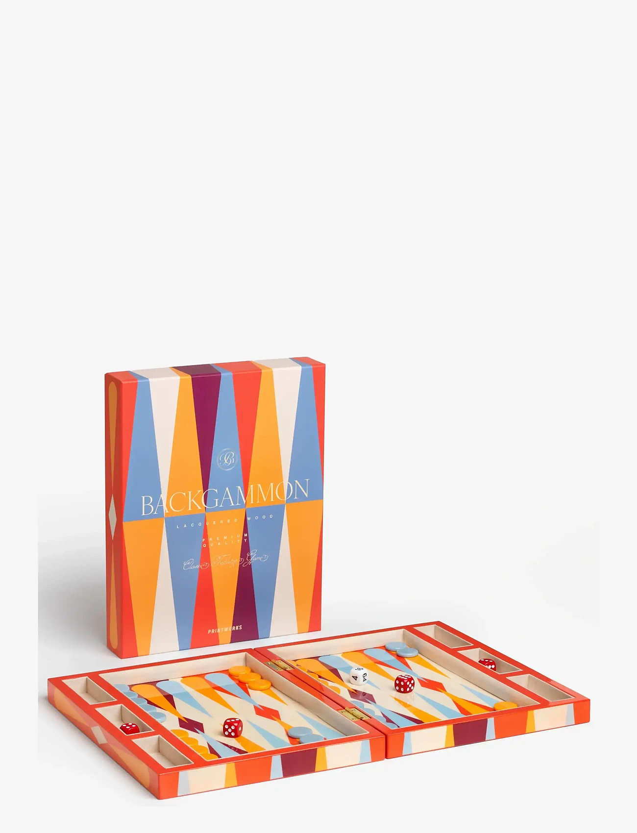PRINTWORKS - Lacquered Backgammon, Red - games & puzzles - multi - 1